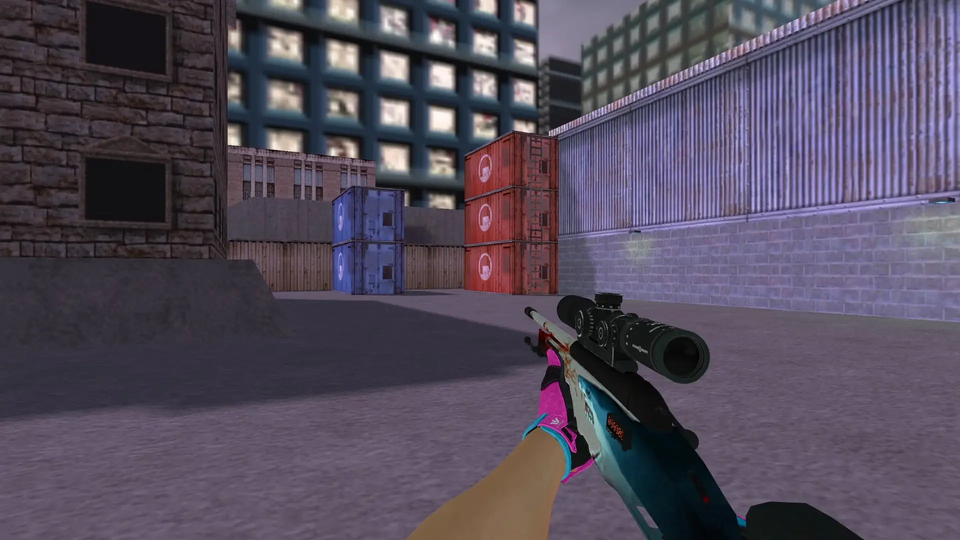 Scout — Sports Gloves Vice Pack — cs_assault (first person)
