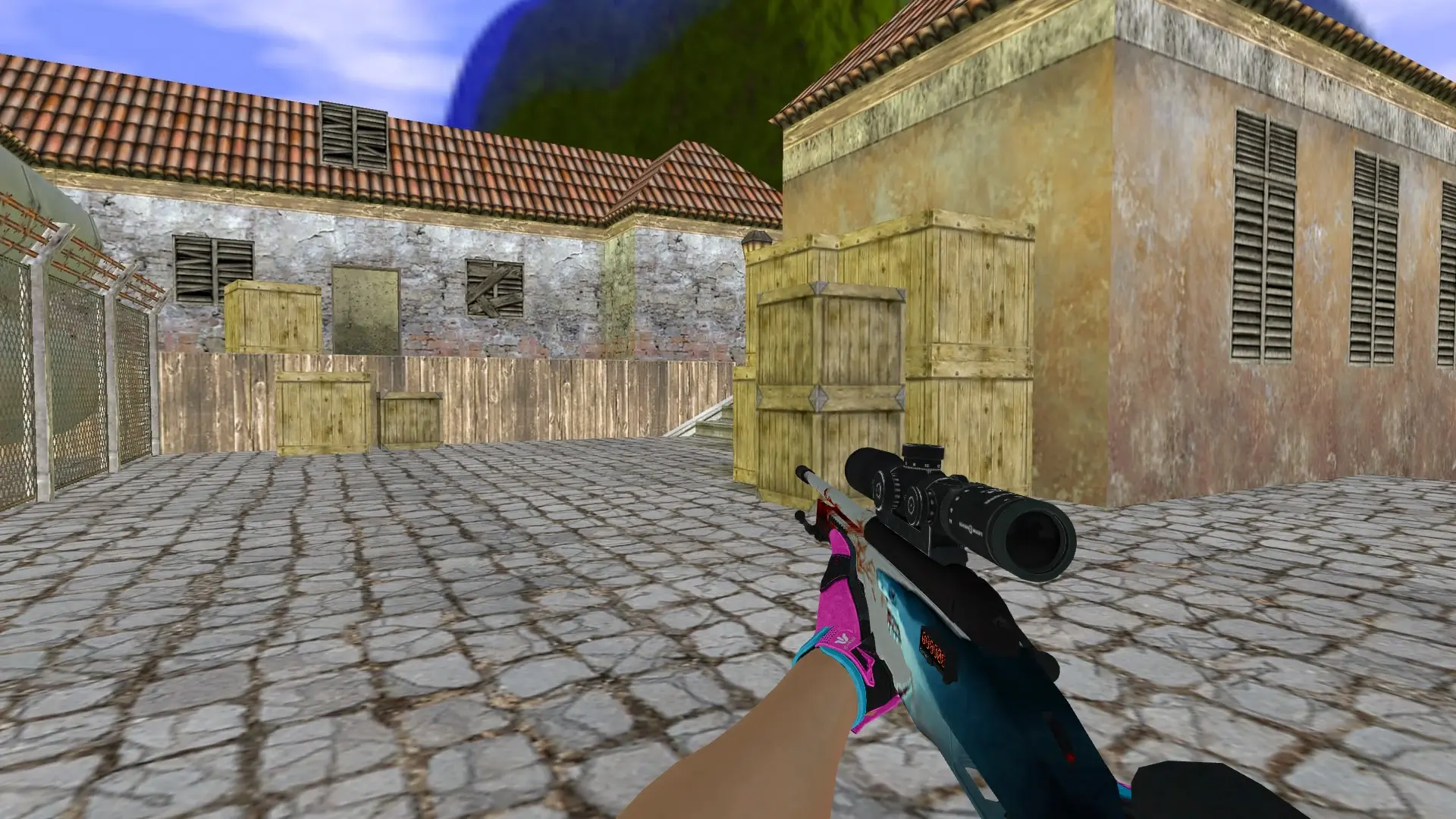 Scout — Sports Gloves Vice Pack — de_inferno (first person)