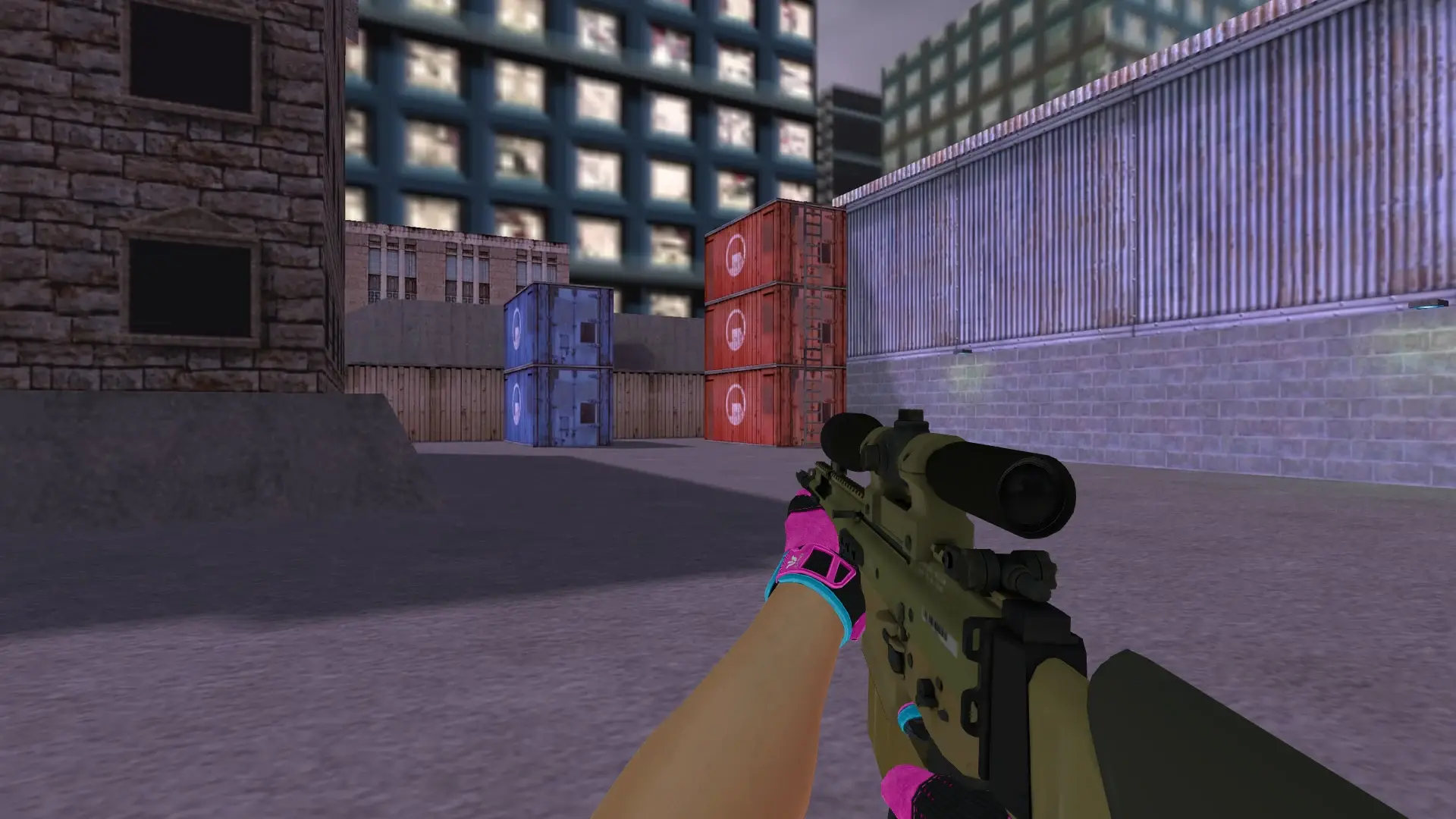 SG550 — Sports Gloves Vice Pack — cs_assault (first person)
