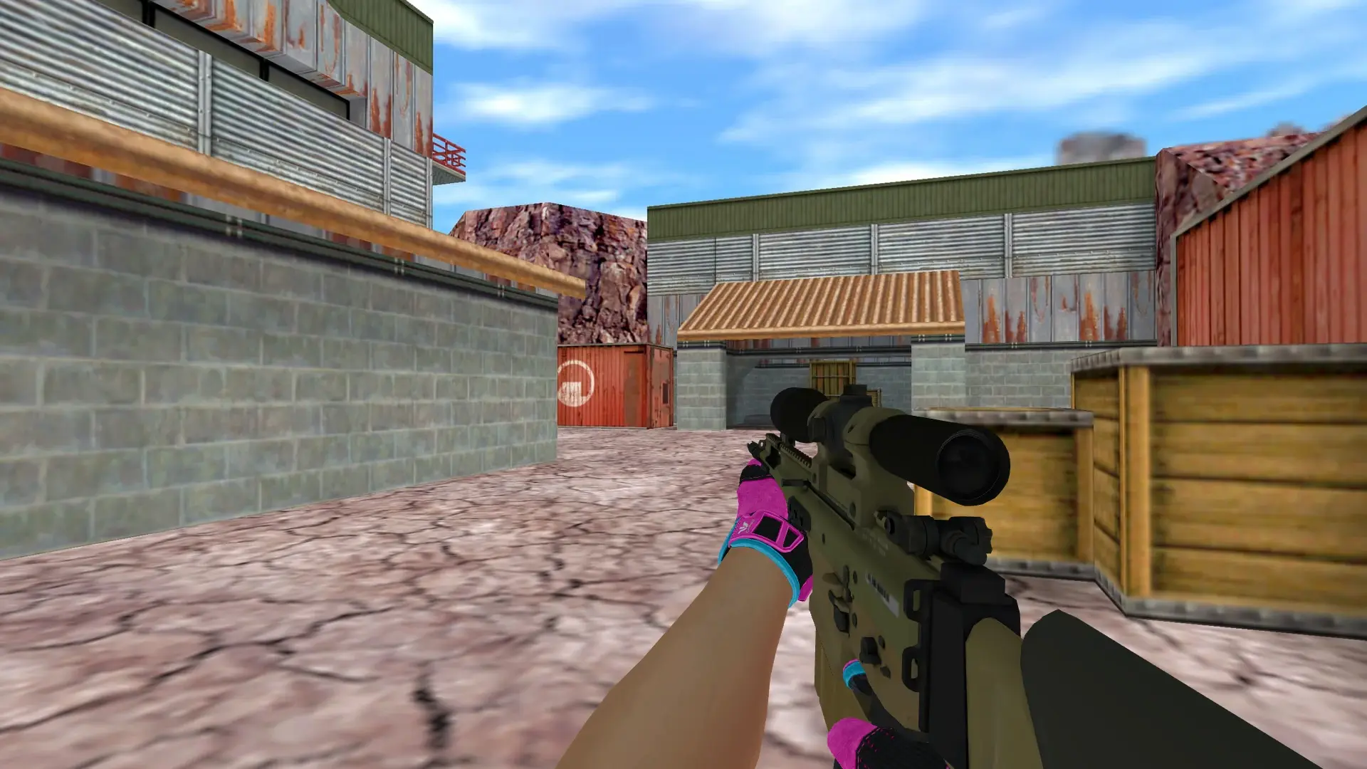 SG550 — Sports Gloves Vice Pack — de_nuke (first person)