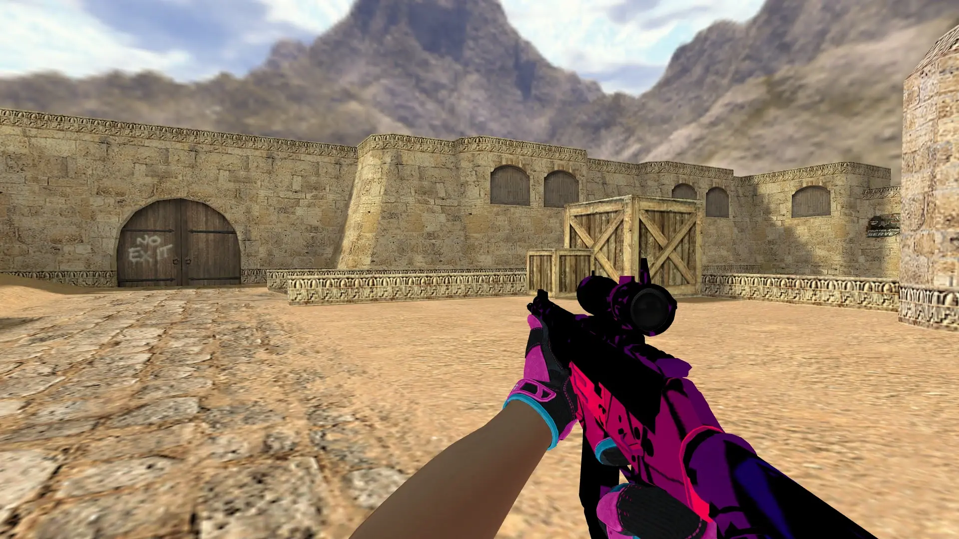 SG552 — Sports Gloves Vice Pack — de_dust2 (first person)