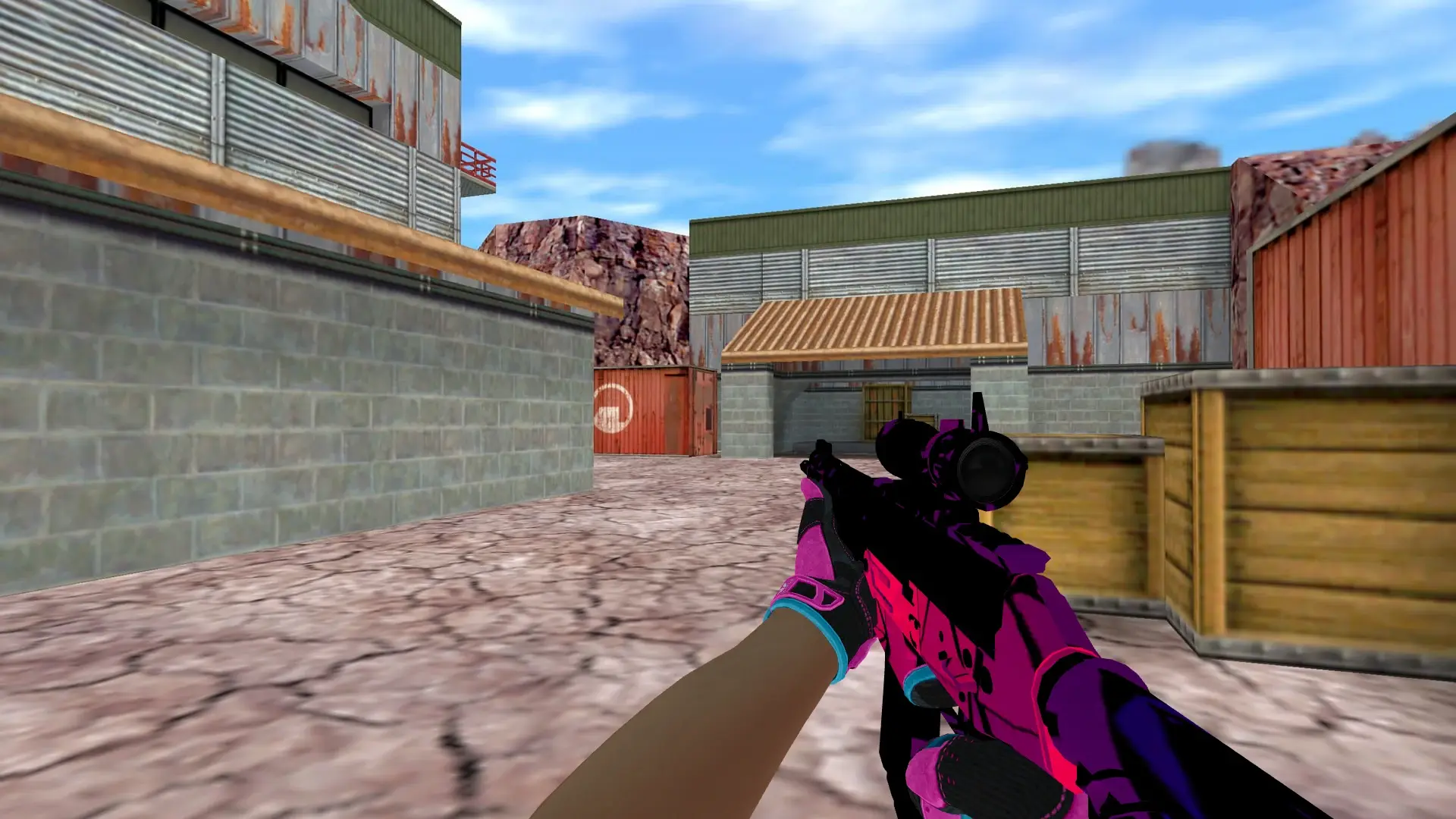SG552 — Sports Gloves Vice Pack — de_nuke (first person)