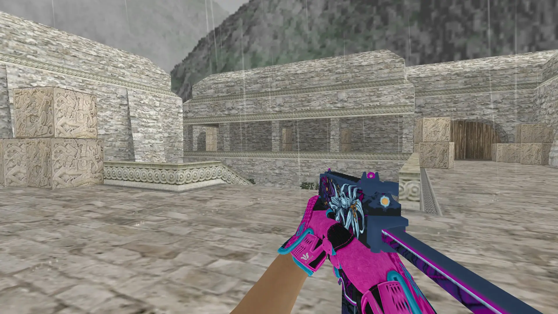 TMP — Sports Gloves Vice Pack — de_aztec (first person)