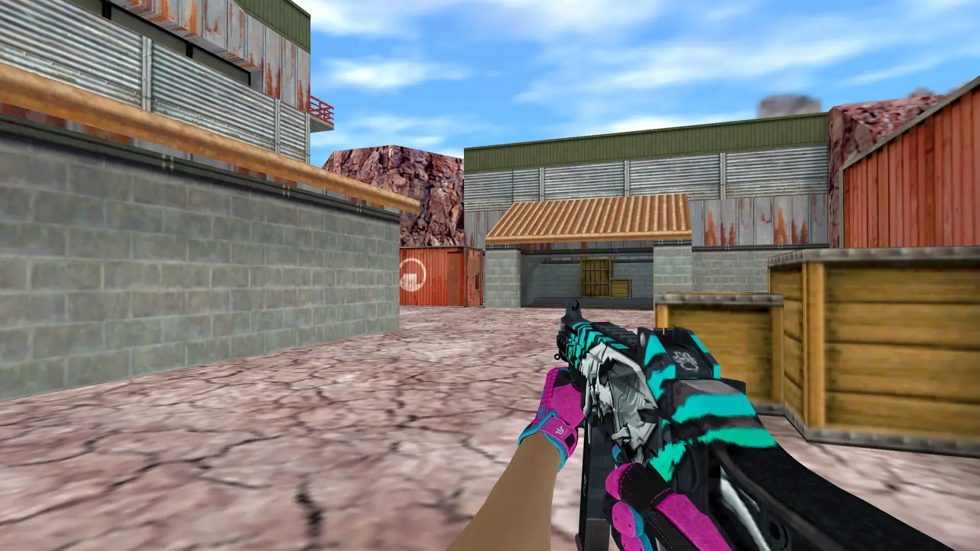 UMP-45 — Sports Gloves Vice Pack — de_nuke (first person)