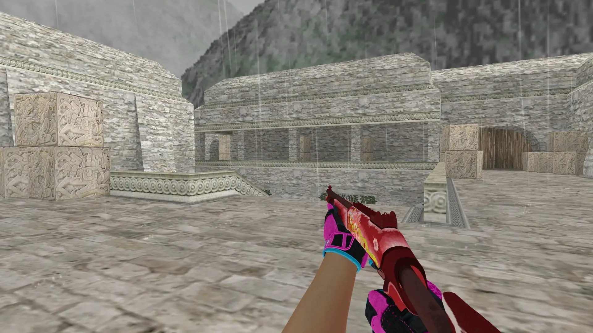 XM1014 — Sports Gloves Vice Pack — de_aztec (first person)