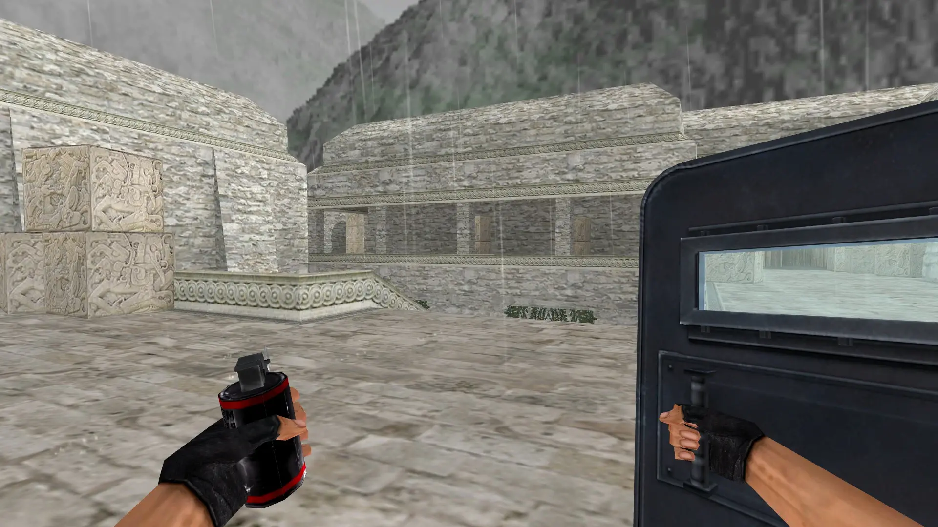 Re-Animated Shields — de_aztec (first person)