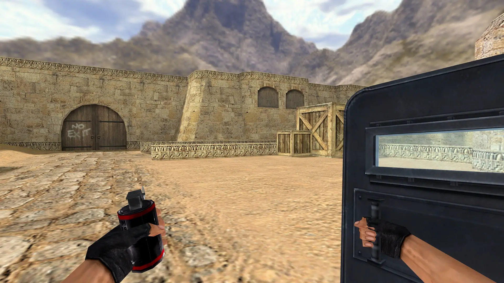 Re-Animated Shields — de_dust2 (first person)