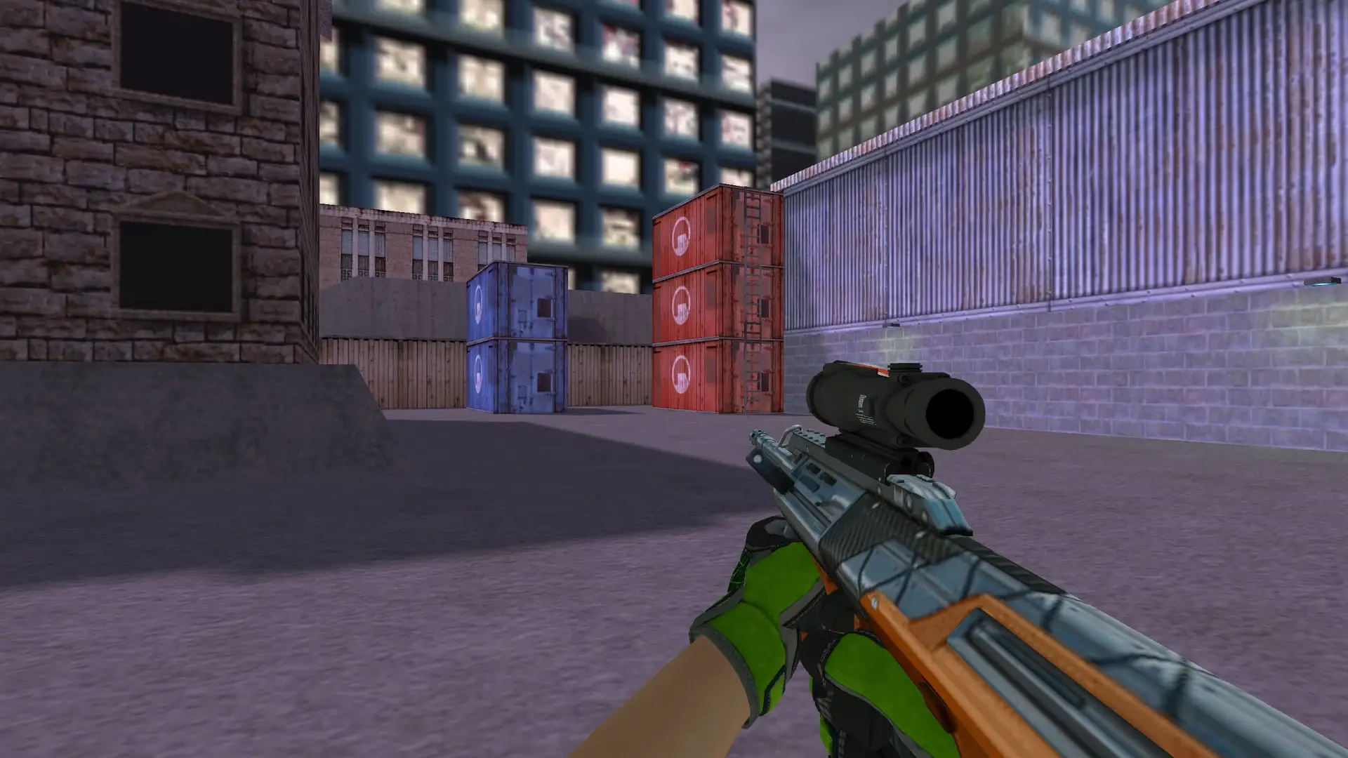AUG — Specialist Gloves Emerald Web Pack — cs_assault (first person)