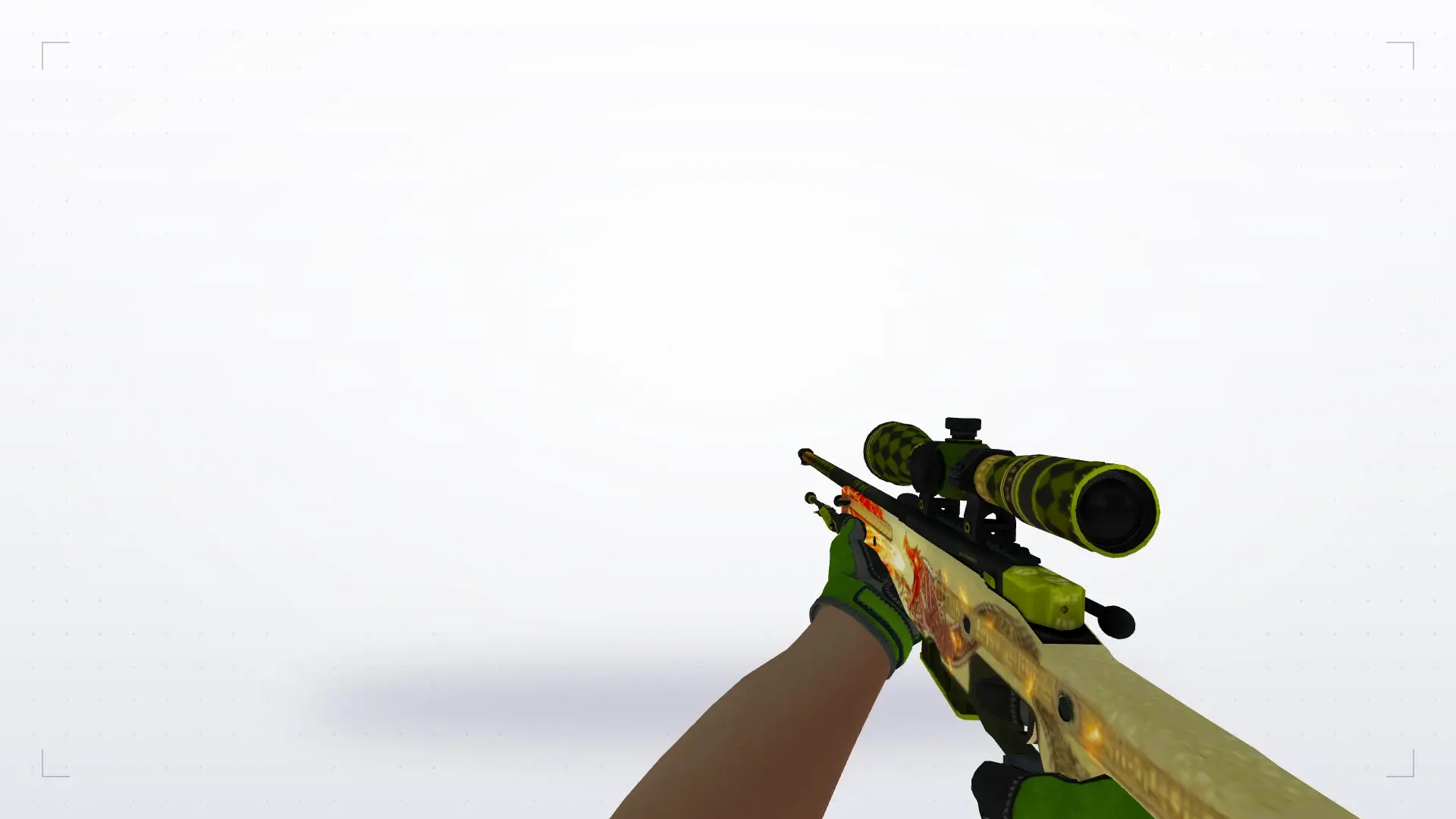AWP — Specialist Gloves Emerald Web Pack — first person