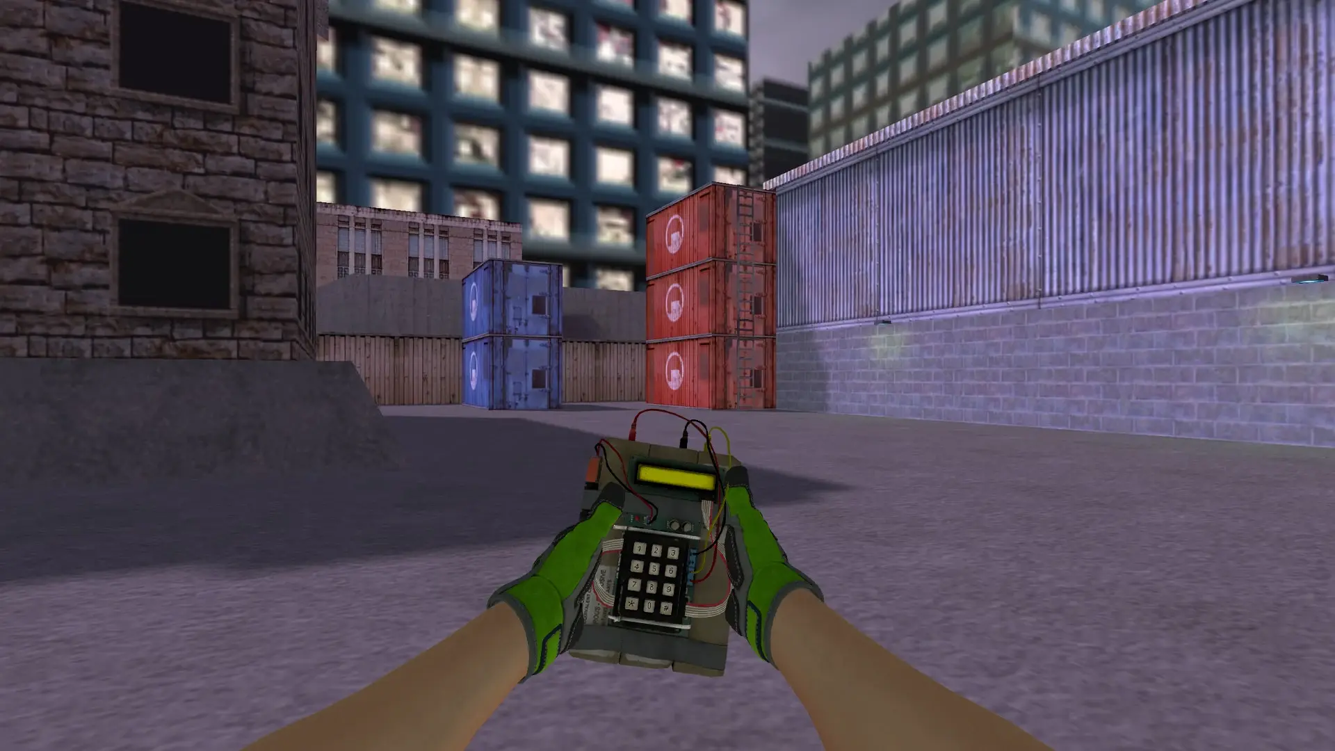 C4 — Specialist Gloves Emerald Web Pack — cs_assault (first person)