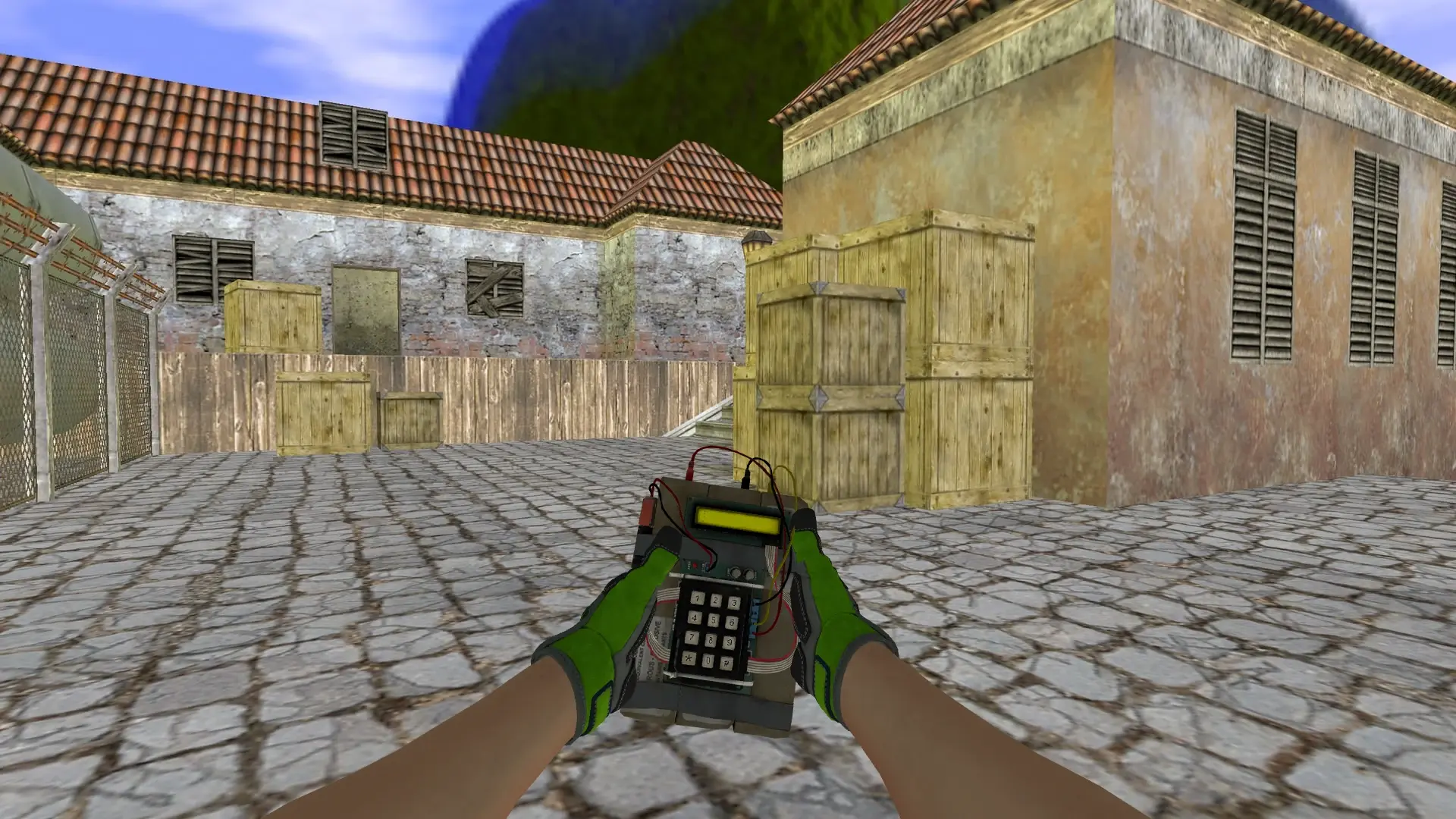C4 — Specialist Gloves Emerald Web Pack — de_inferno (first person)