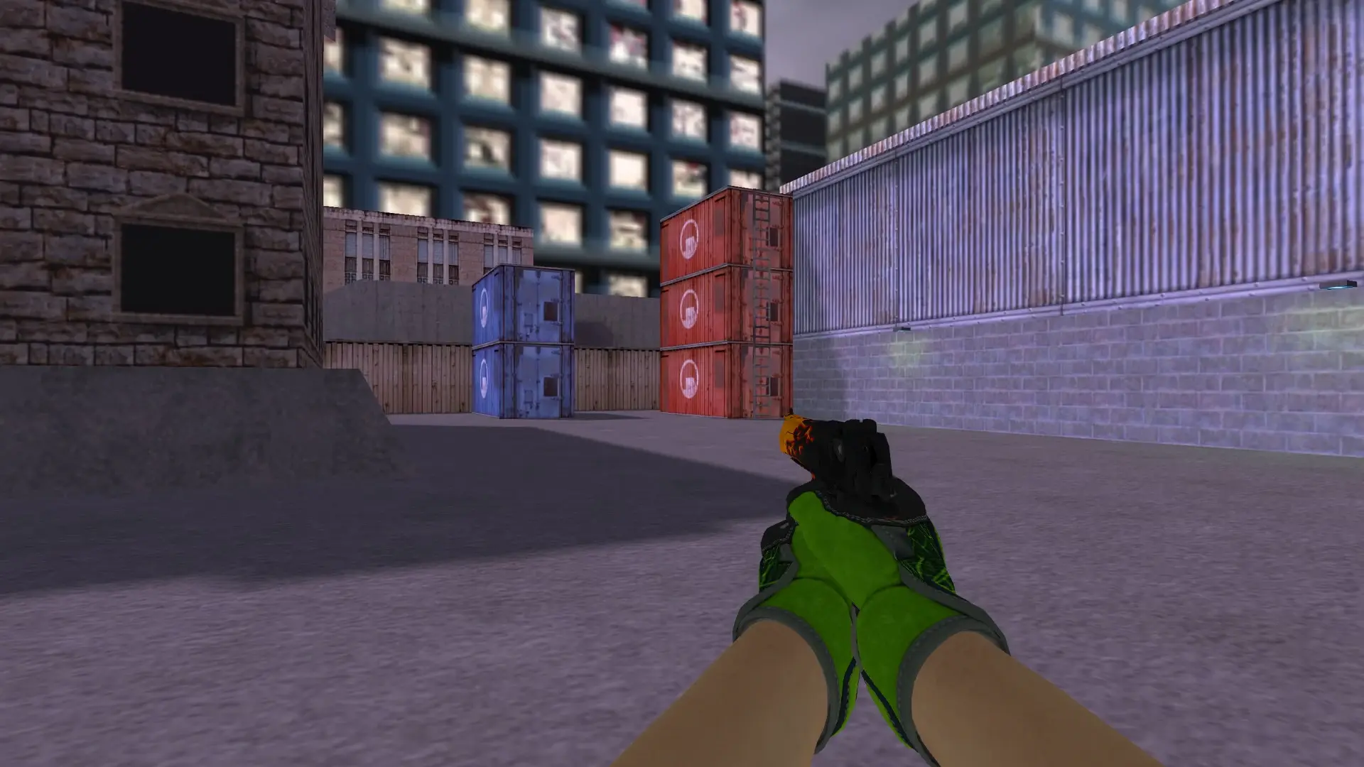 Desert Eagle — Specialist Gloves Emerald Web Pack — cs_assault (first person)