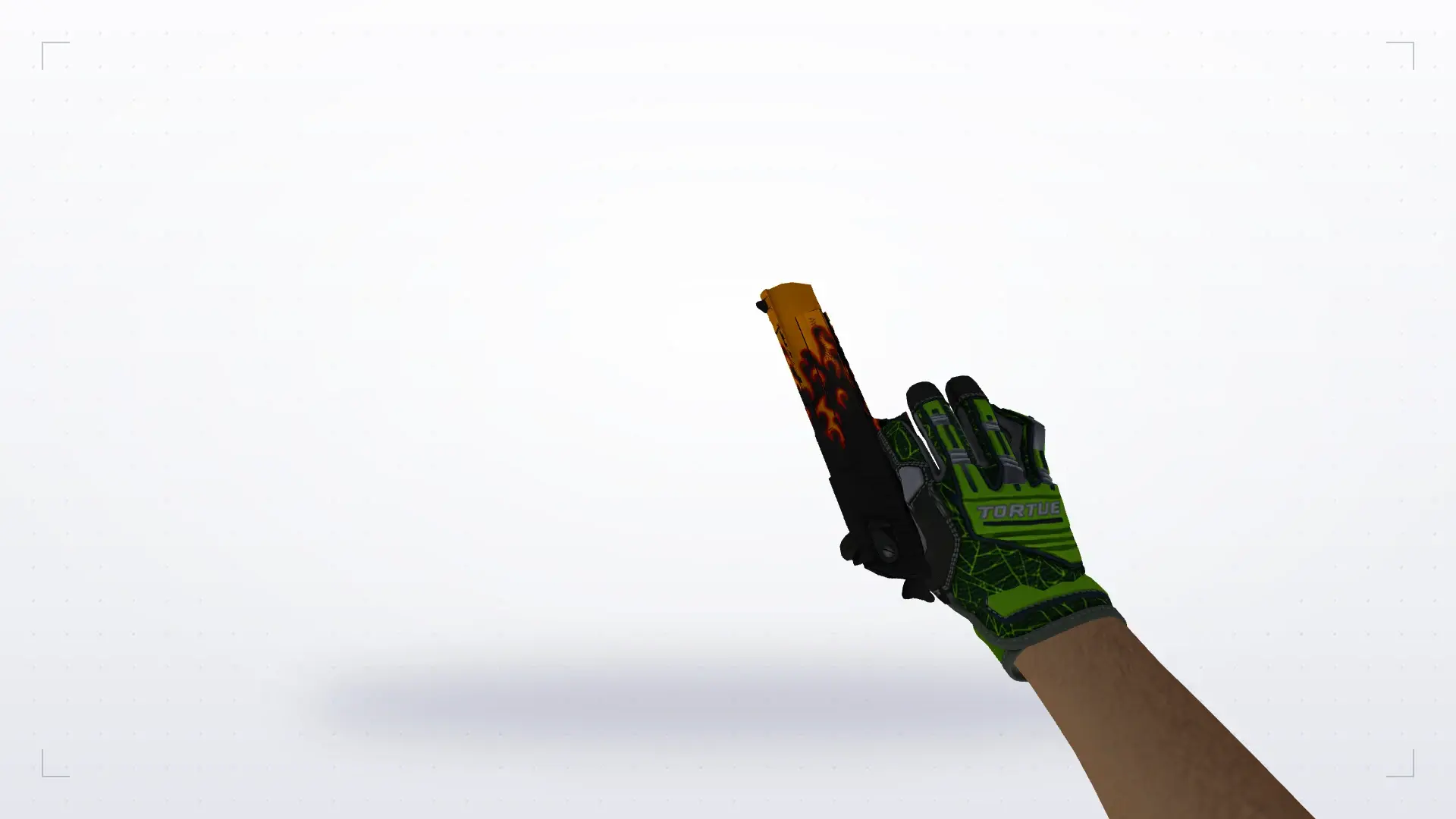 Desert Eagle — Specialist Gloves Emerald Web Pack — first person