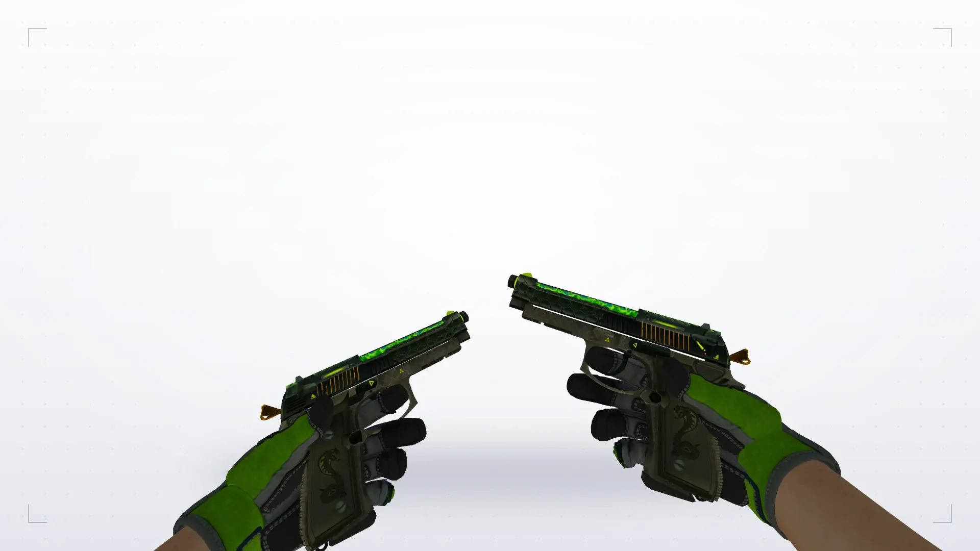 Dual Berettas — Specialist Gloves Emerald Web Pack — first person