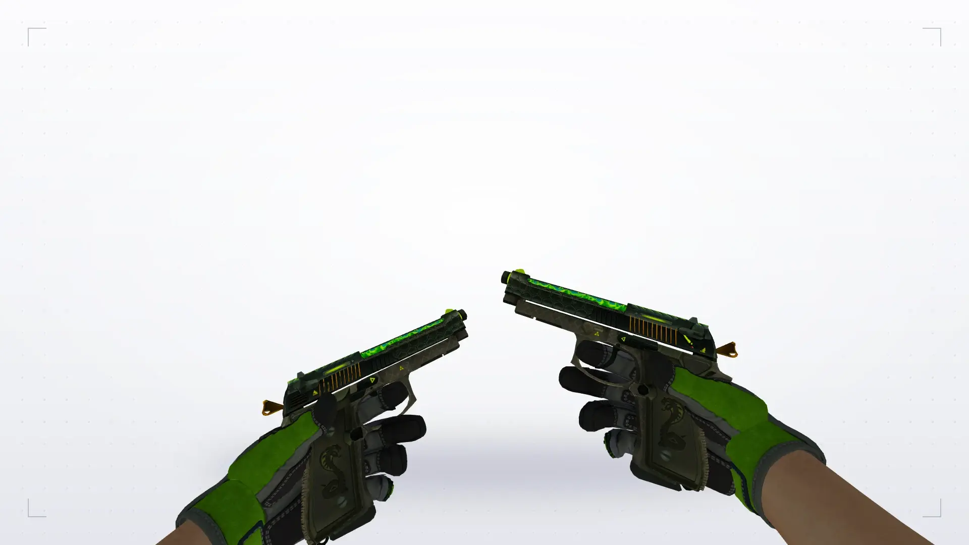 Dual Berettas — Specialist Gloves Emerald Web Pack — first person