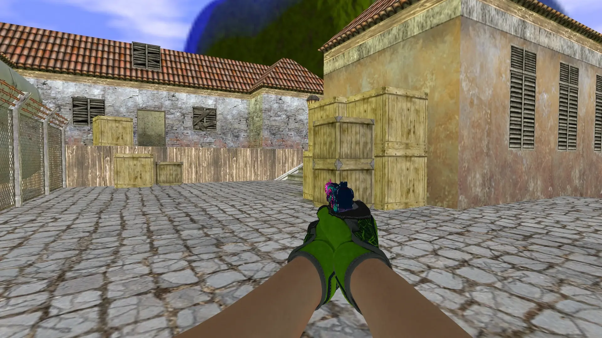 Five-SeveN — Specialist Gloves Emerald Web Pack — de_inferno (first person)