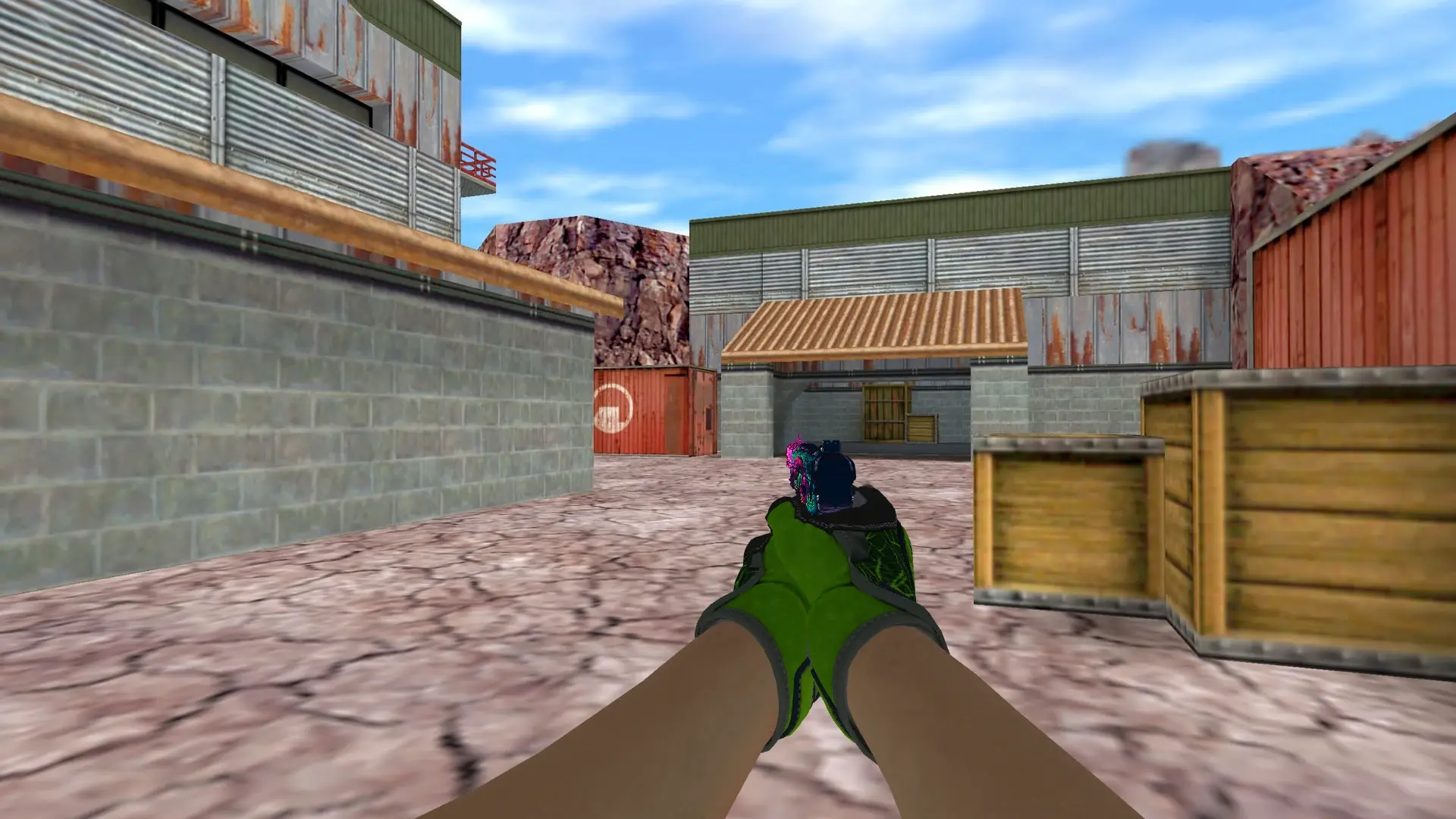 Five-SeveN — Specialist Gloves Emerald Web Pack — de_nuke (first person)