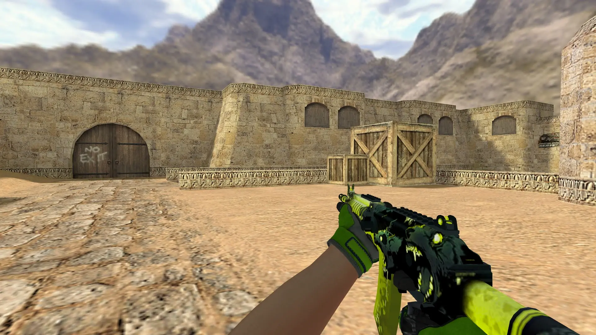 Galil AR — Specialist Gloves Emerald Web Pack — de_dust2 (first person)