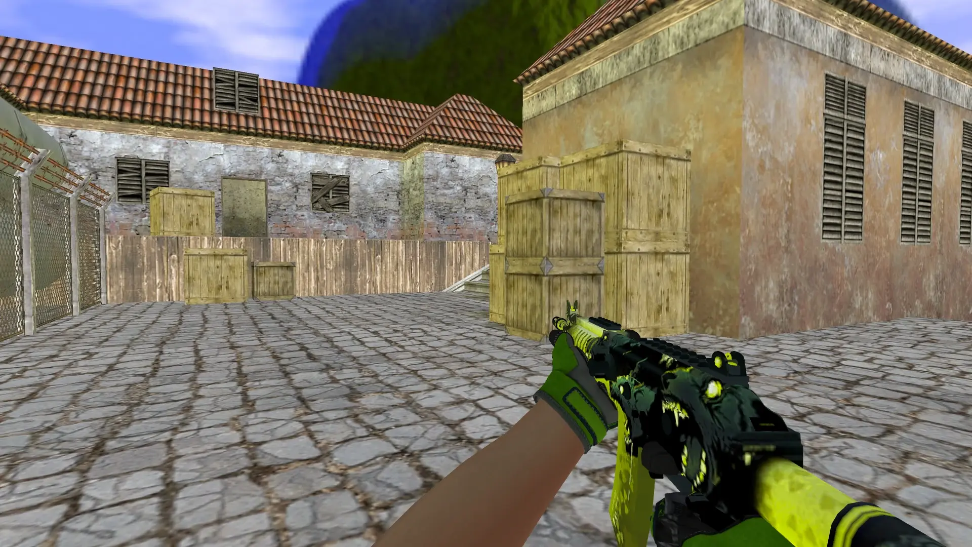 Galil AR — Specialist Gloves Emerald Web Pack — de_inferno (first person)