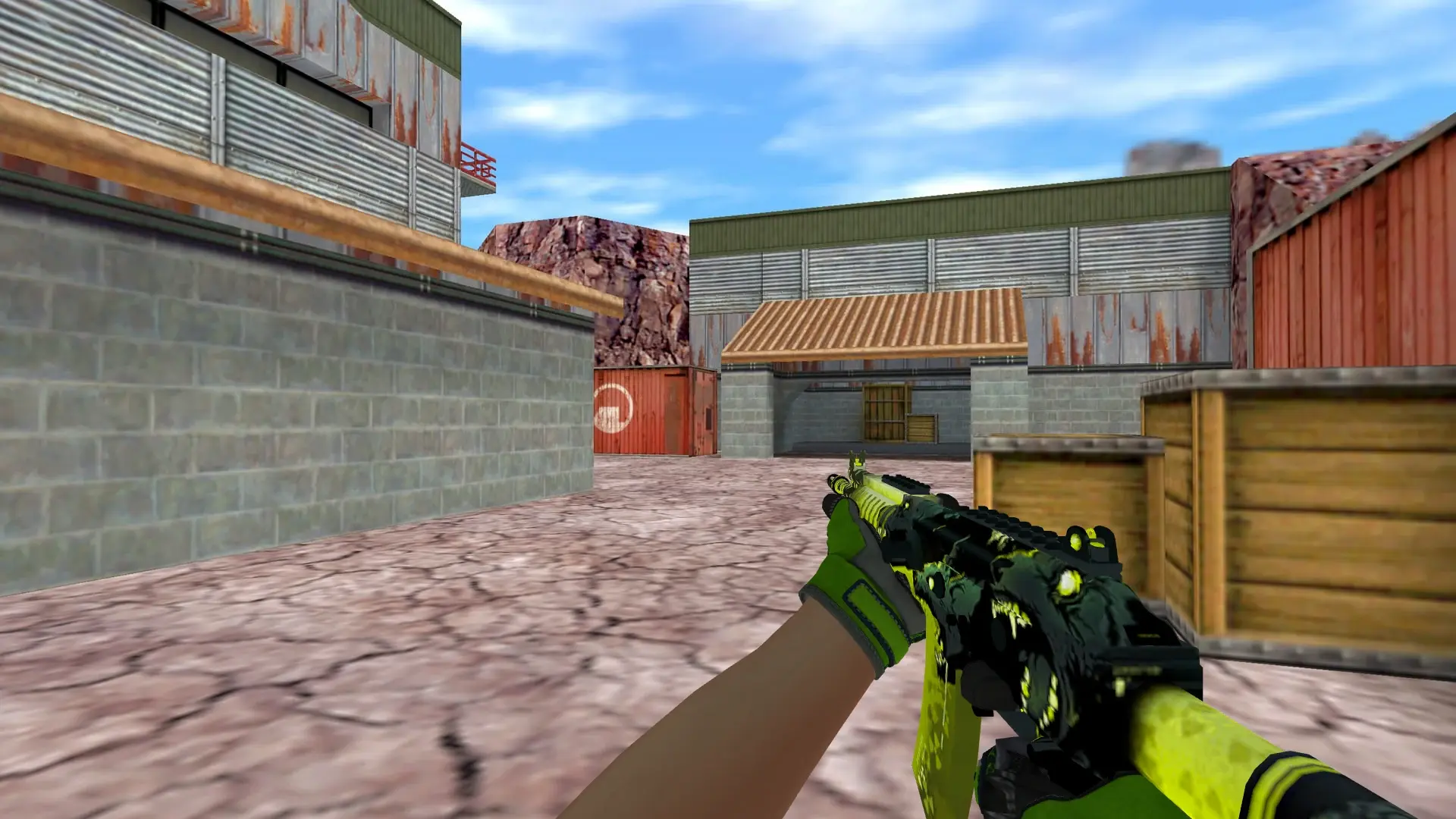 Galil AR — Specialist Gloves Emerald Web Pack — de_nuke (first person)