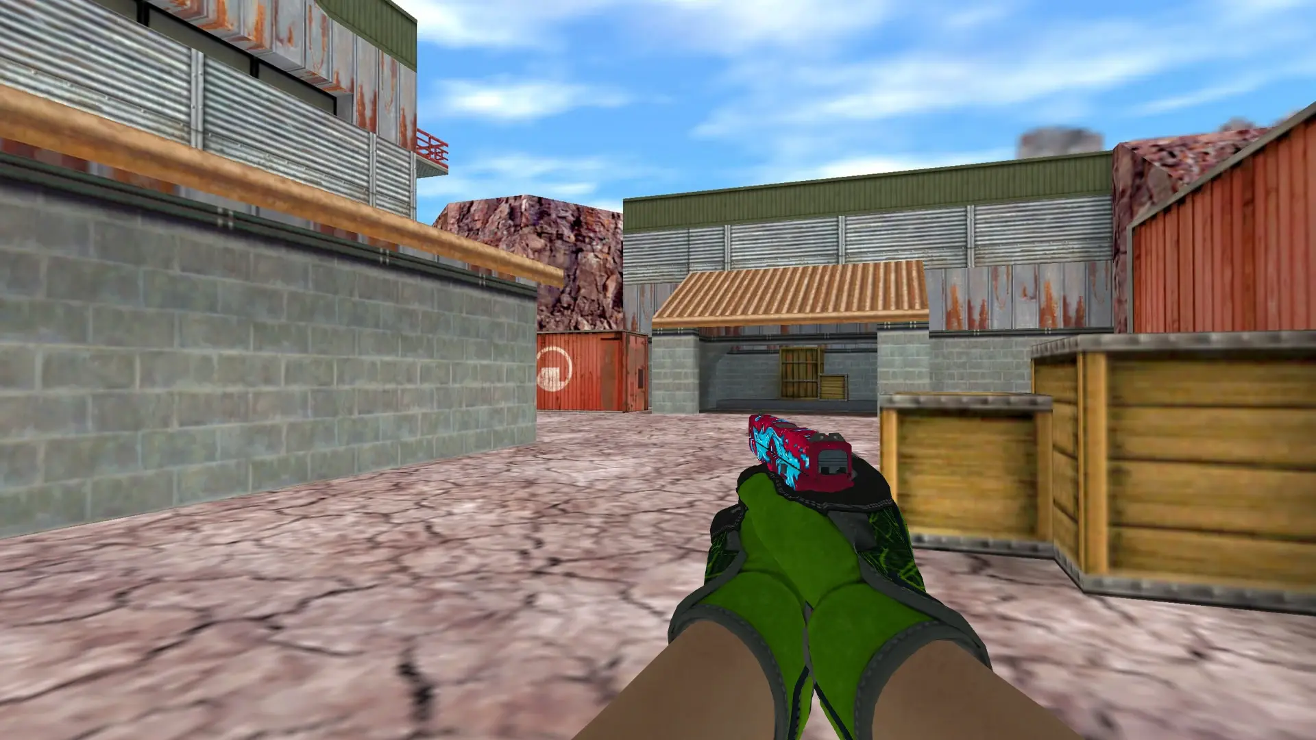 Glock-18 — Specialist Gloves Emerald Web Pack — de_nuke (first person)