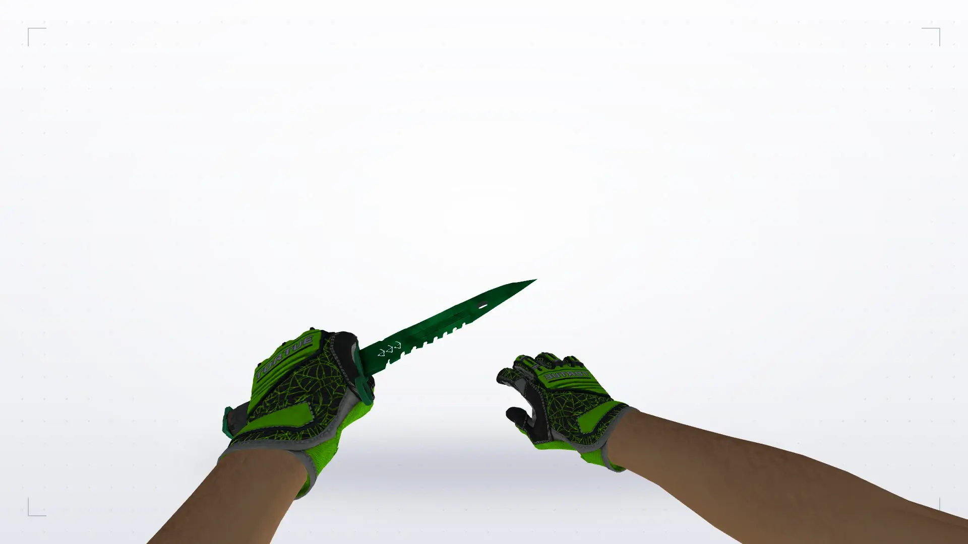 Knife — Specialist Gloves Emerald Web Pack — first person