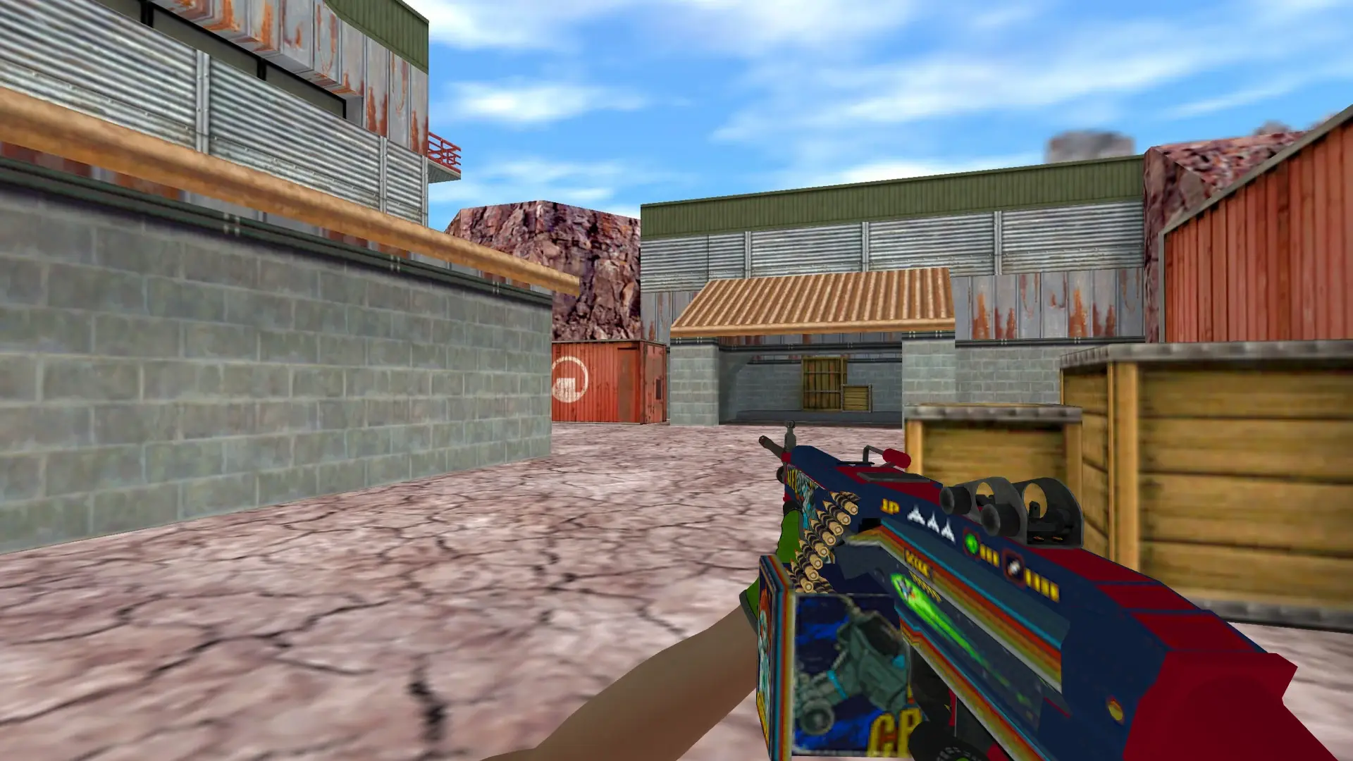 M249 — Specialist Gloves Emerald Web Pack — de_nuke (first person)
