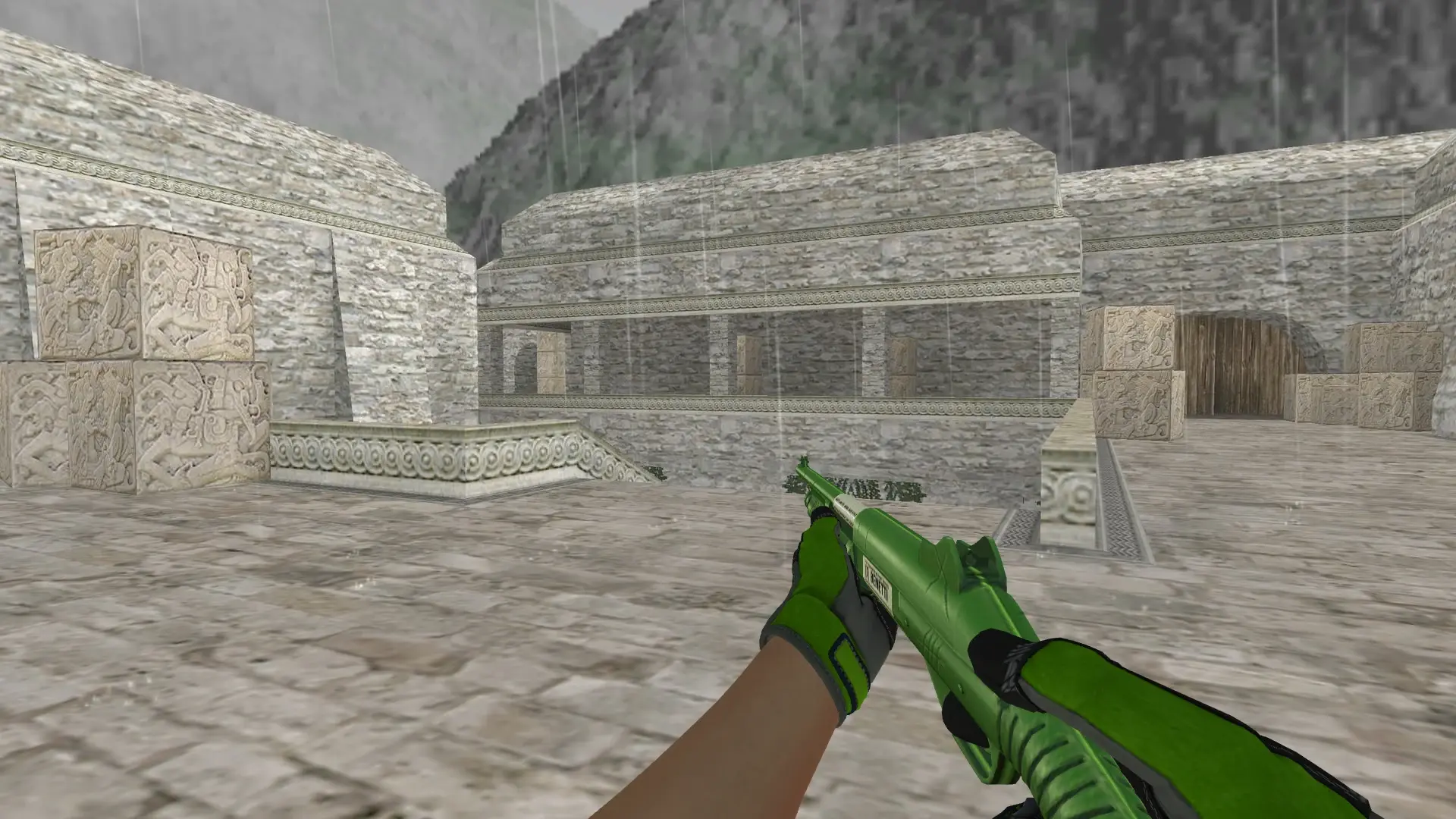 M3 — Specialist Gloves Emerald Web Pack — de_aztec (first person)