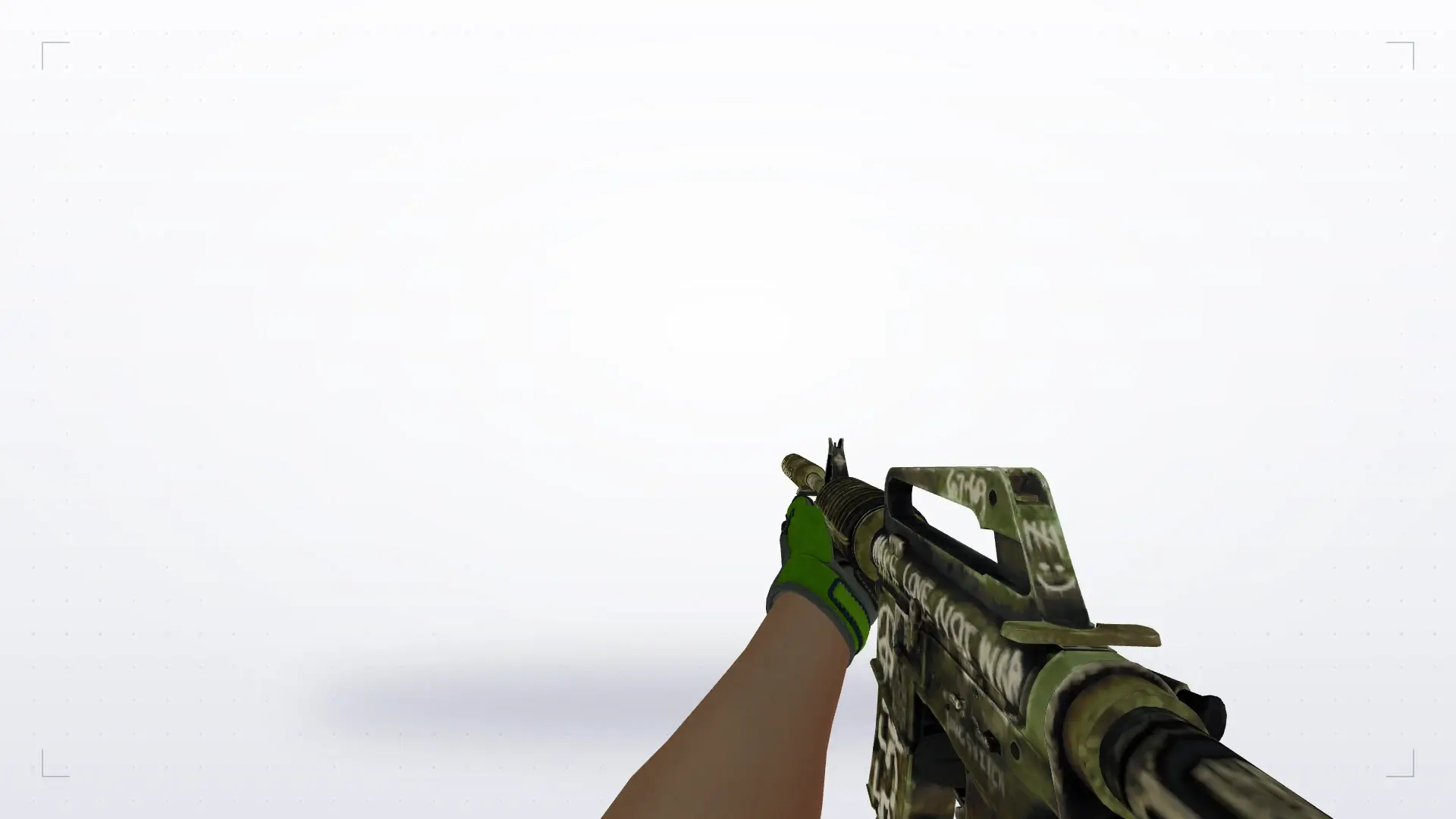 M4A1 — Specialist Gloves Emerald Web Pack — first person