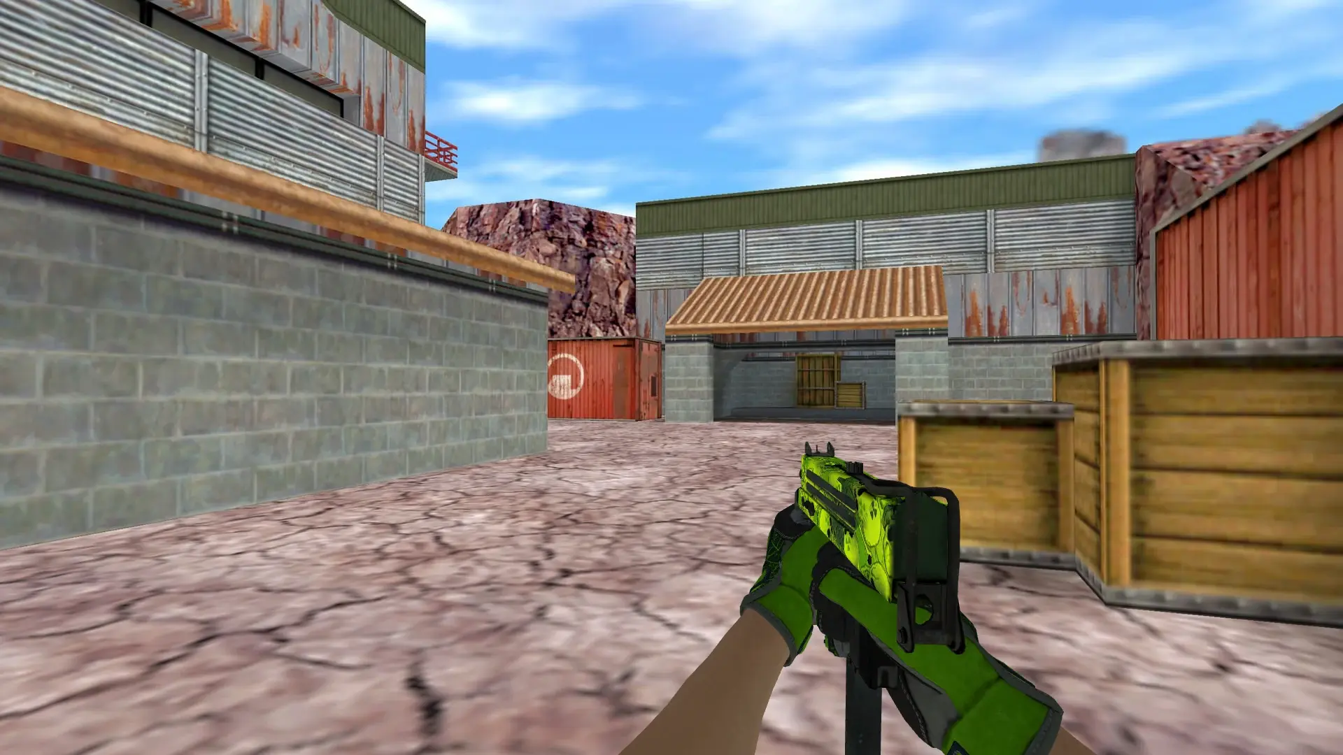 MAC-10 — Specialist Gloves Emerald Web Pack — de_nuke (first person)