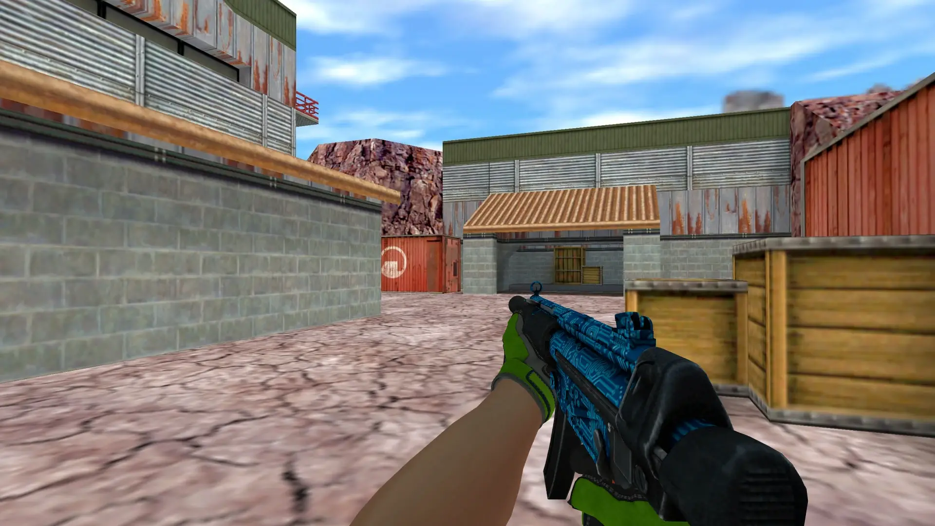 MP5 — Specialist Gloves Emerald Web Pack — de_nuke (first person)