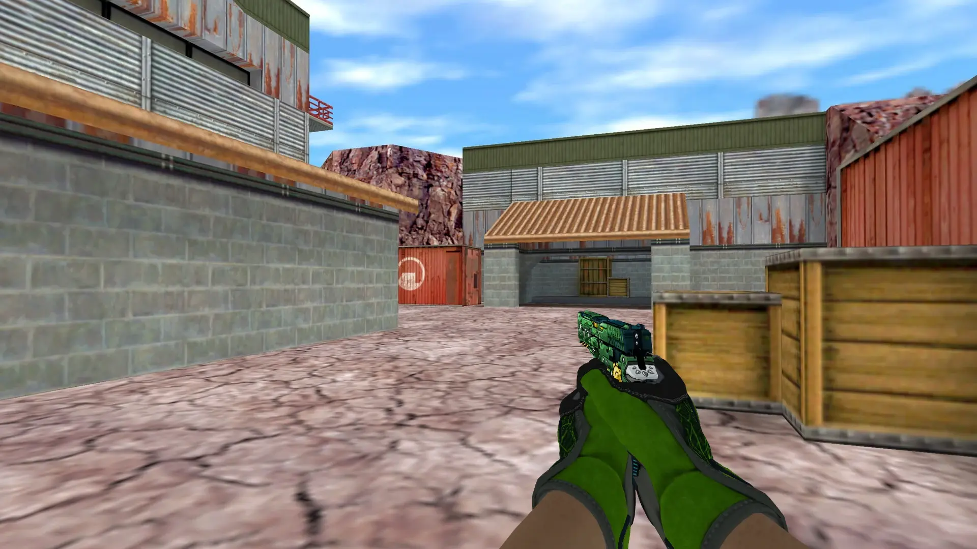 P228 — Specialist Gloves Emerald Web Pack — de_nuke (first person)