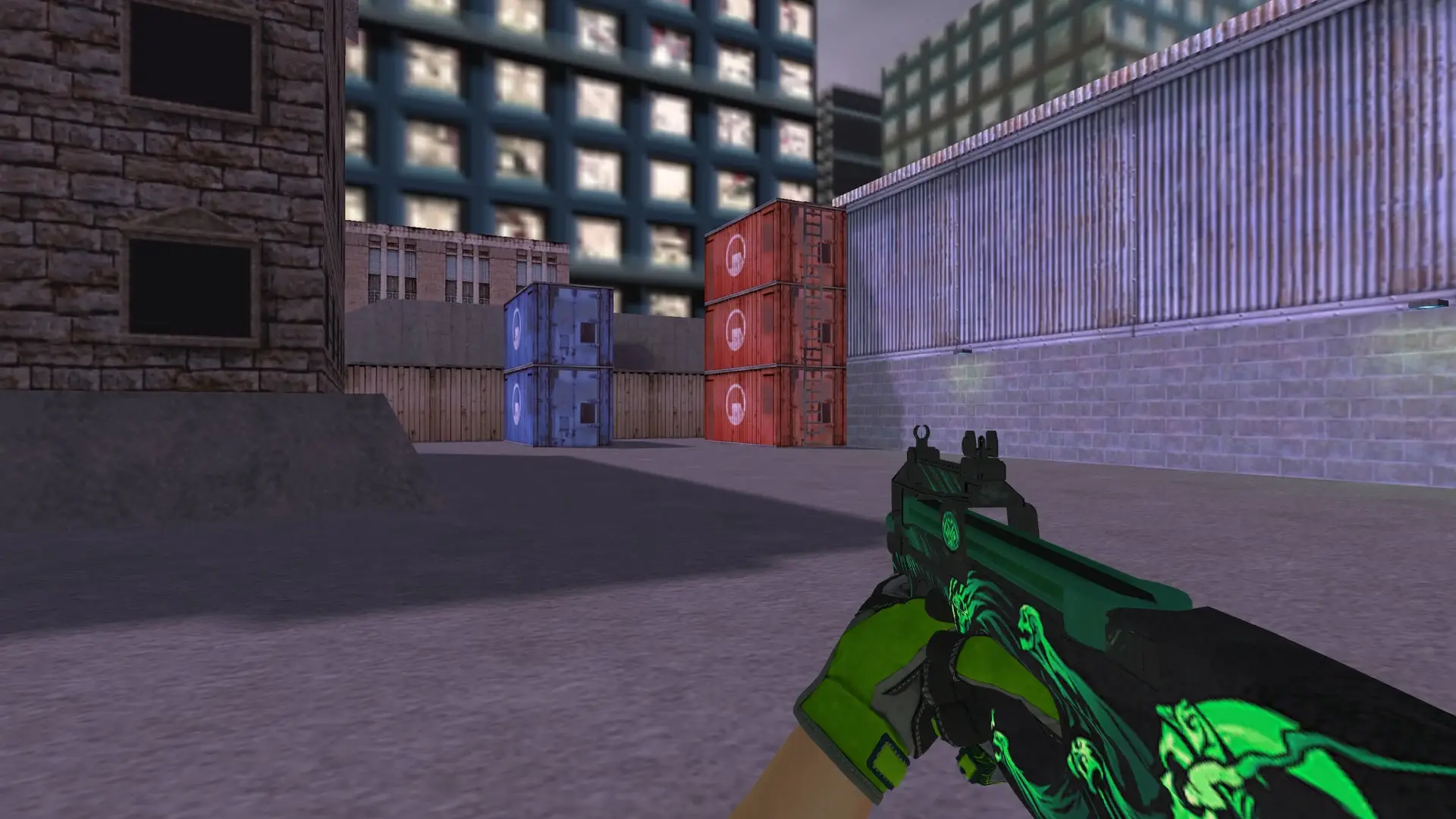 P90 — Specialist Gloves Emerald Web Pack — cs_assault (first person)