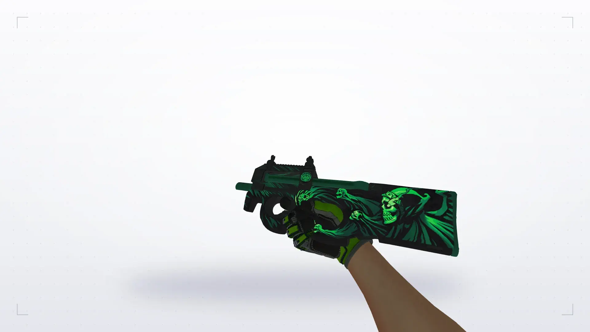 P90 — Specialist Gloves Emerald Web Pack — first person