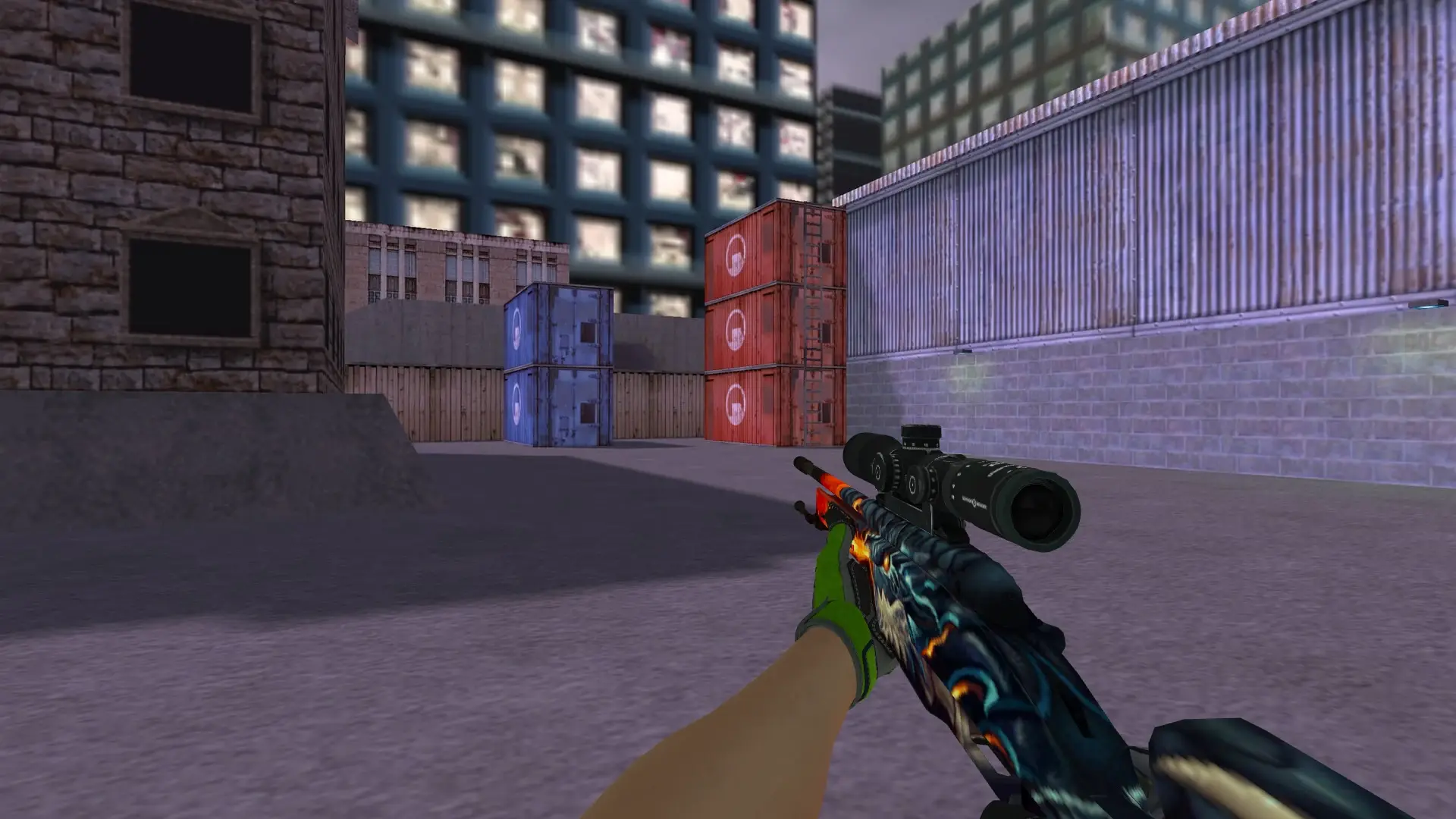 Scout — Specialist Gloves Emerald Web Pack — cs_assault (first person)