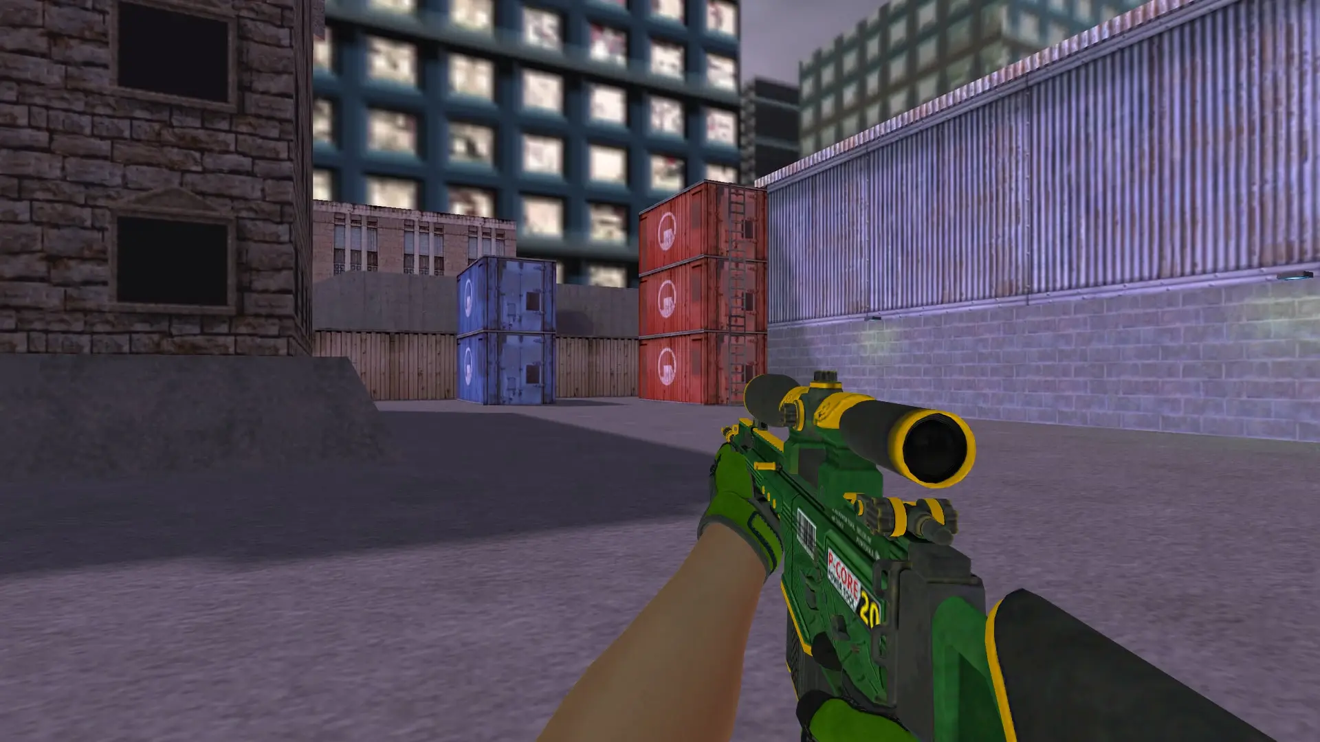 SG550 — Specialist Gloves Emerald Web Pack — cs_assault (first person)