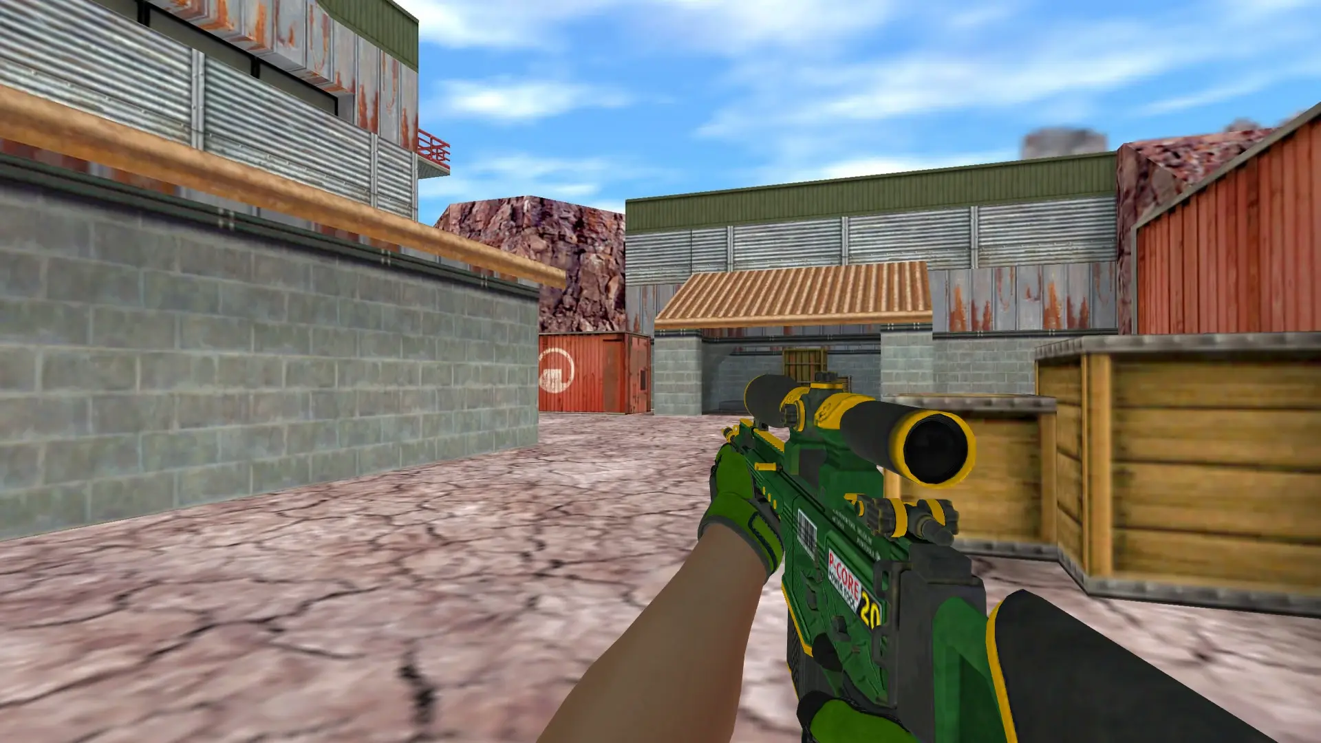 SG550 — Specialist Gloves Emerald Web Pack — de_nuke (first person)