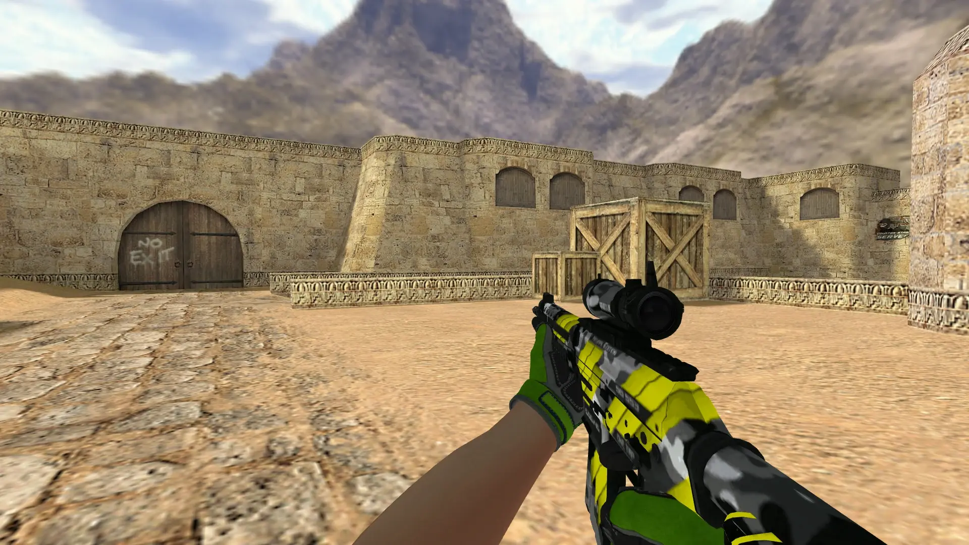 SG552 — Specialist Gloves Emerald Web Pack — de_dust2 (first person)