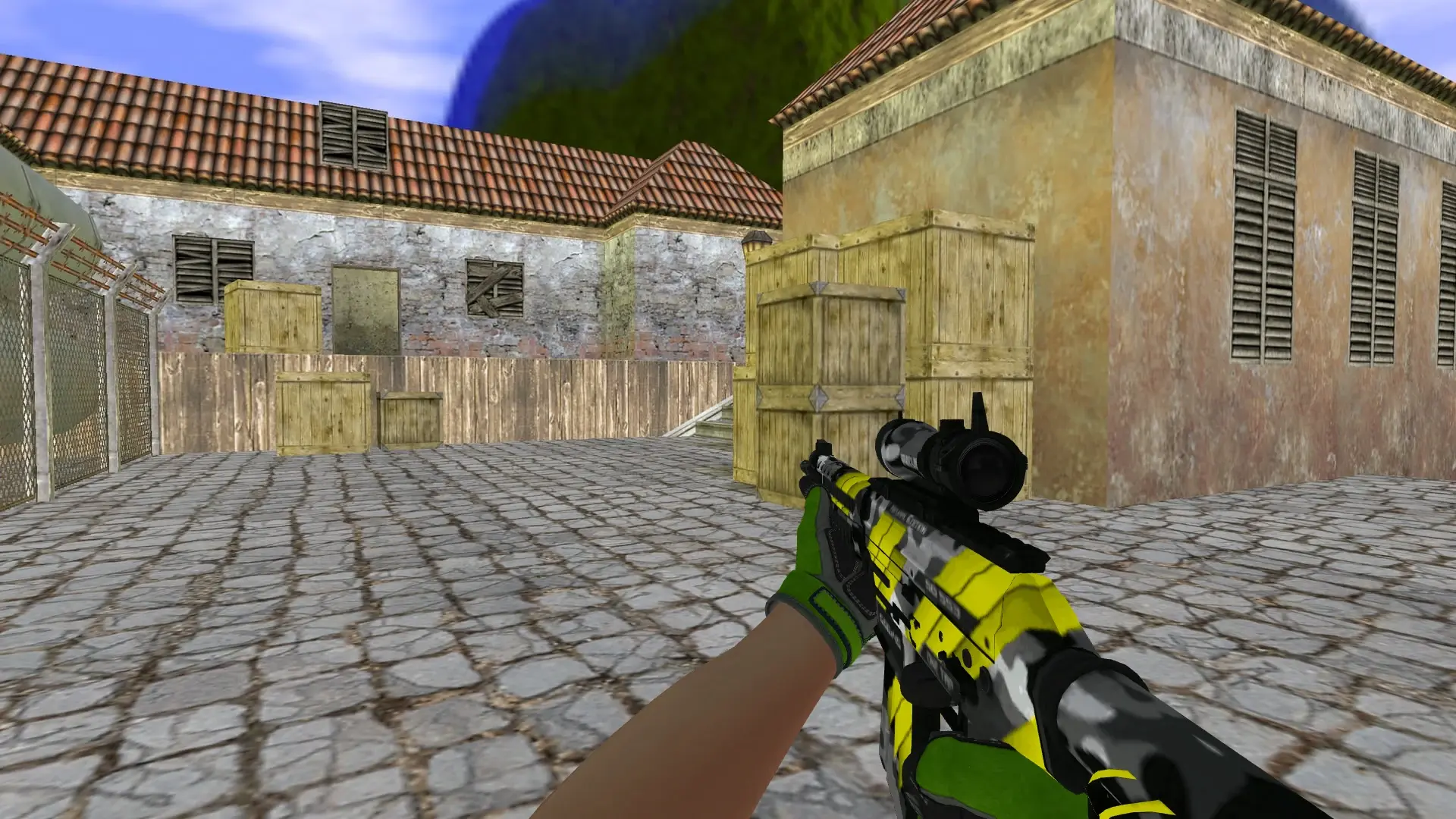 SG552 — Specialist Gloves Emerald Web Pack — de_inferno (first person)