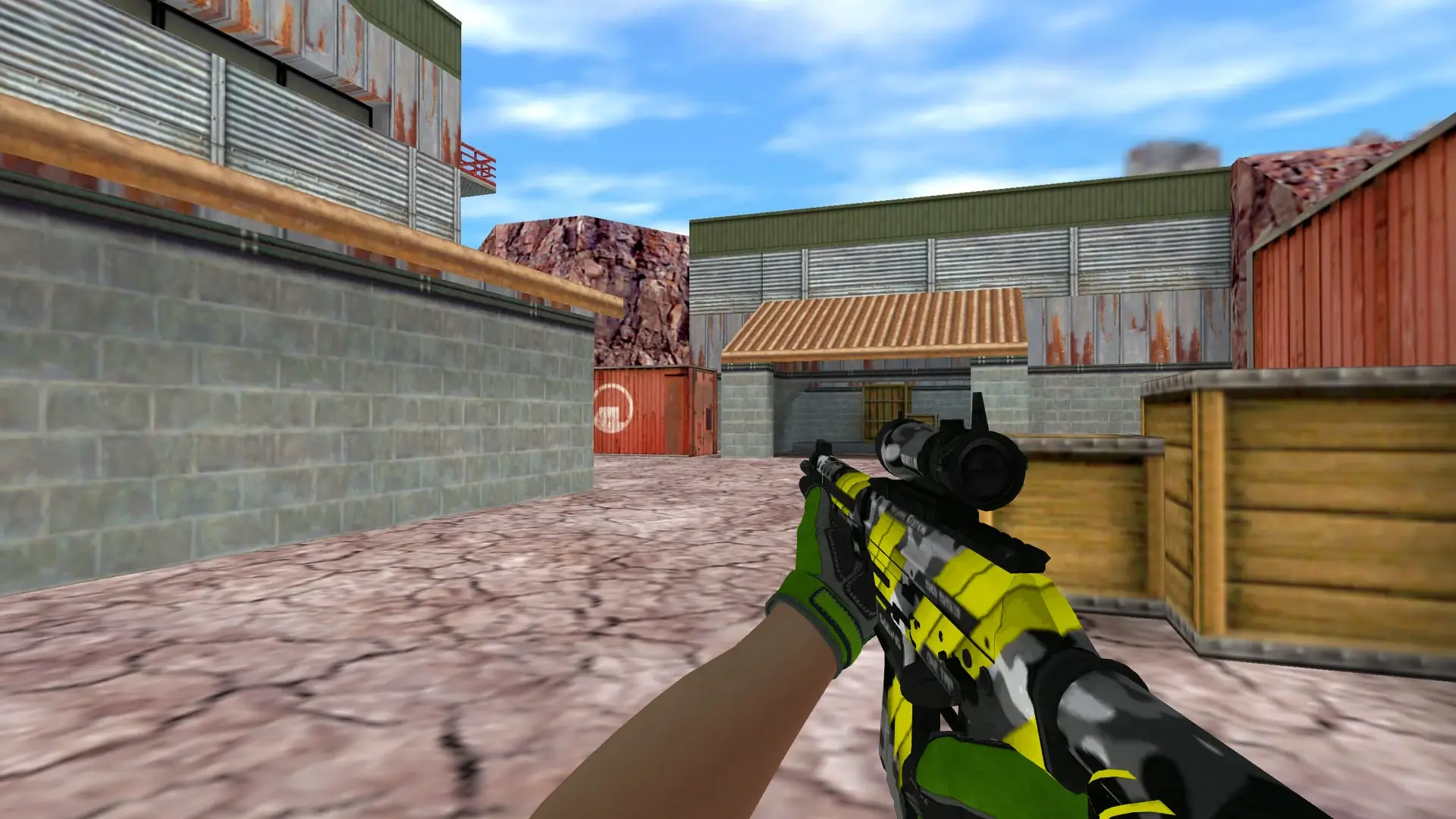 SG552 — Specialist Gloves Emerald Web Pack — de_nuke (first person)