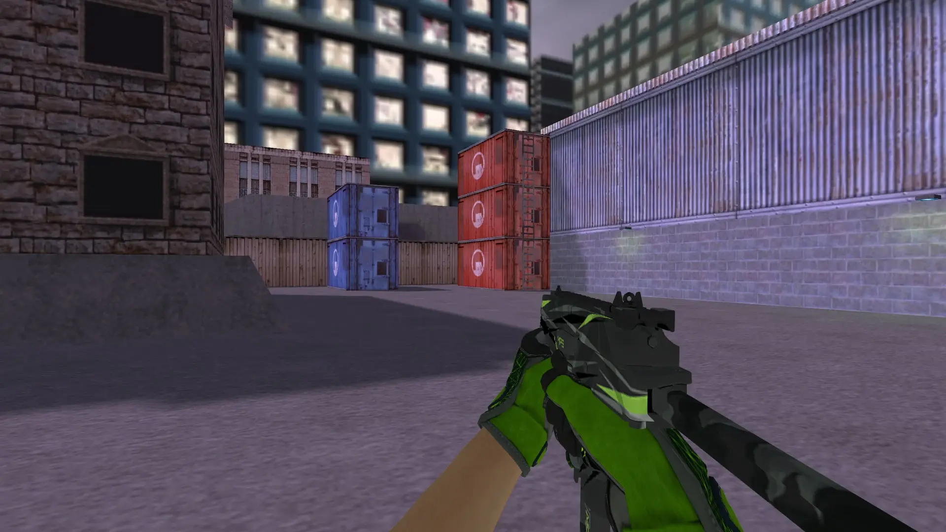 TMP — Specialist Gloves Emerald Web Pack — cs_assault (first person)