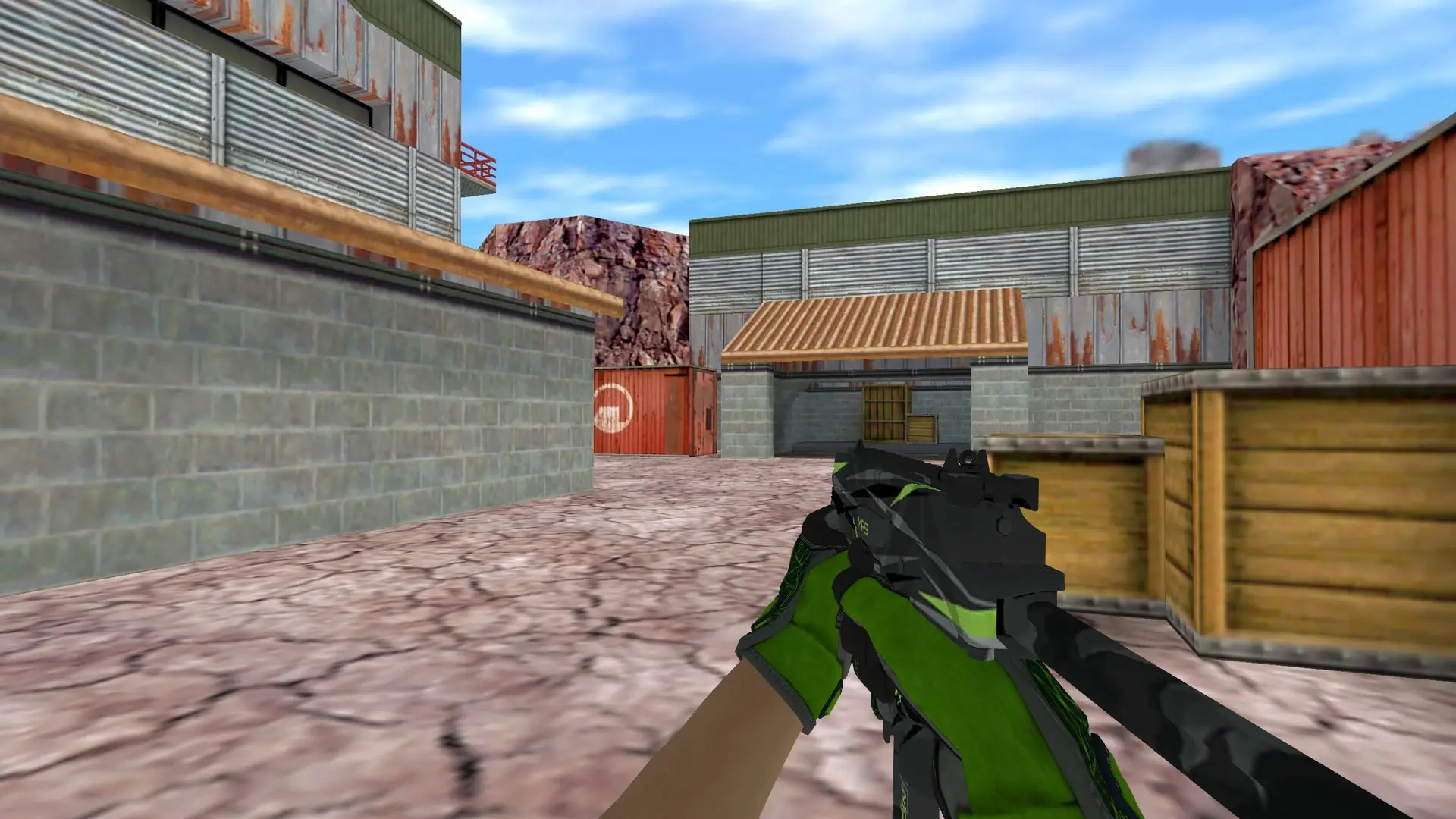 TMP — Specialist Gloves Emerald Web Pack — de_nuke (first person)