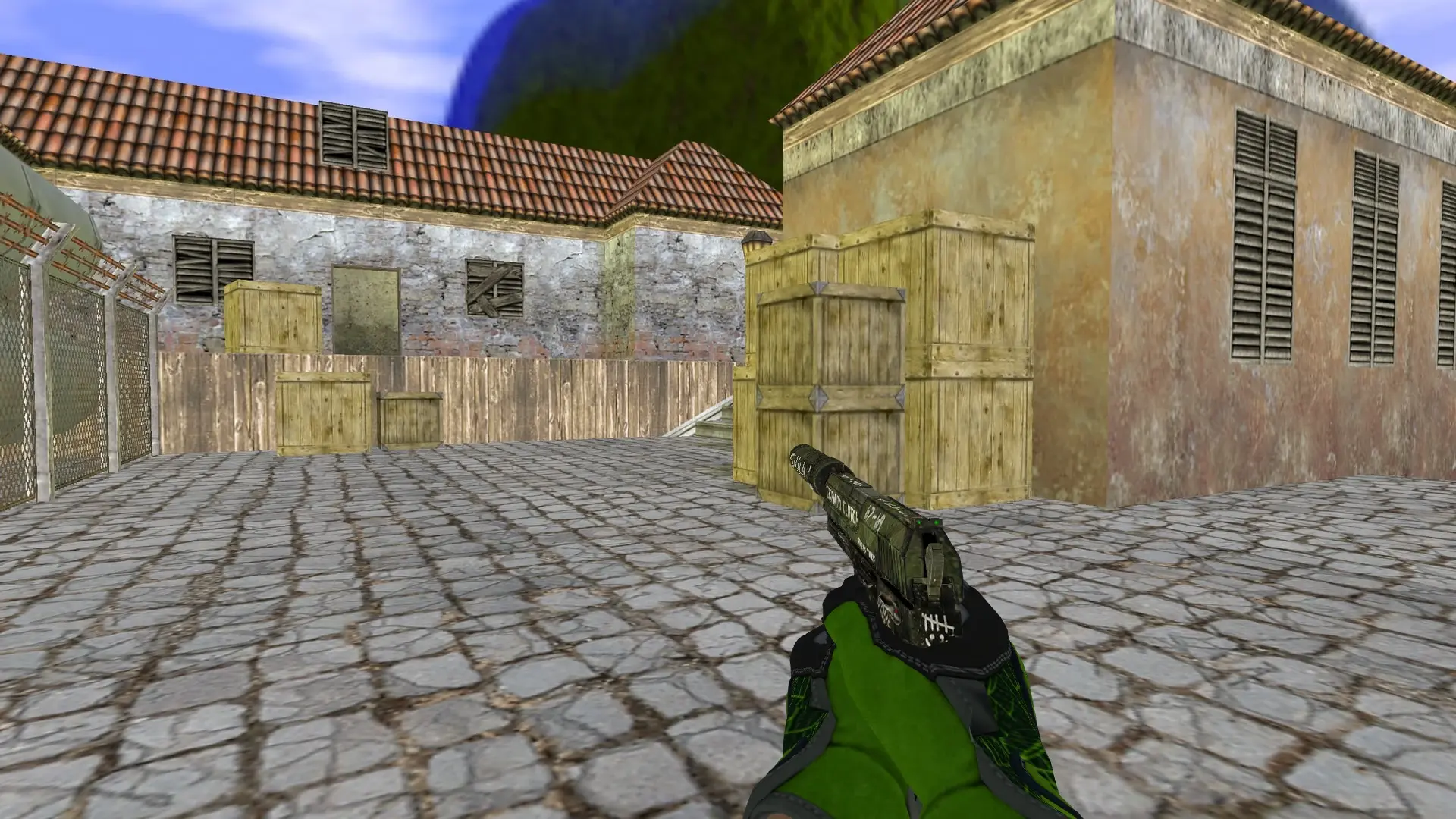 USP — Specialist Gloves Emerald Web Pack — de_inferno (first person)