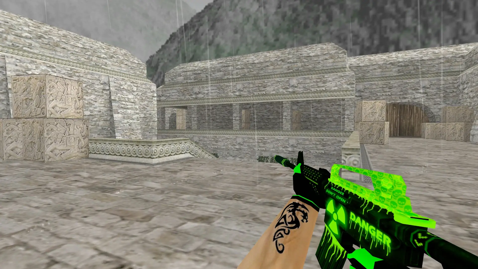 M4A1 — Toxicator Weapon Pack — de_aztec (first person)