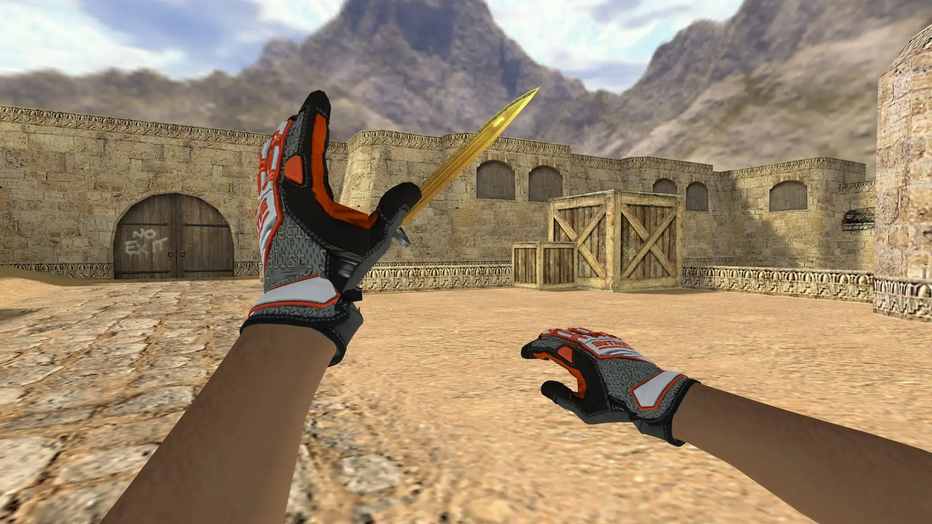 Bayonet Lore — Specialist Gloves Foundation Pack — de_dust2 (first person)