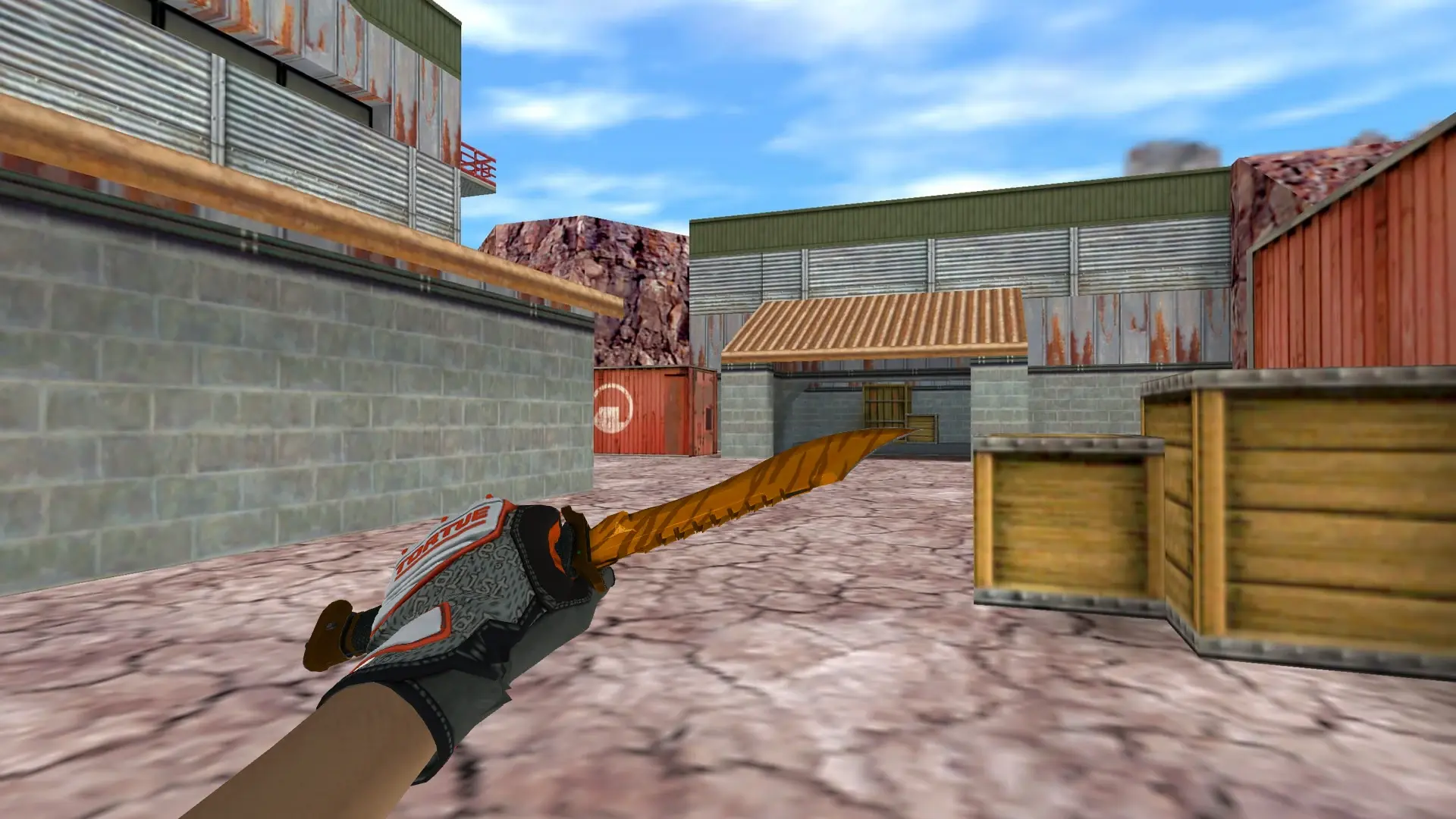 Bowie Tiger Tooth — Specialist Gloves Foundation Pack — de_nuke (first person)