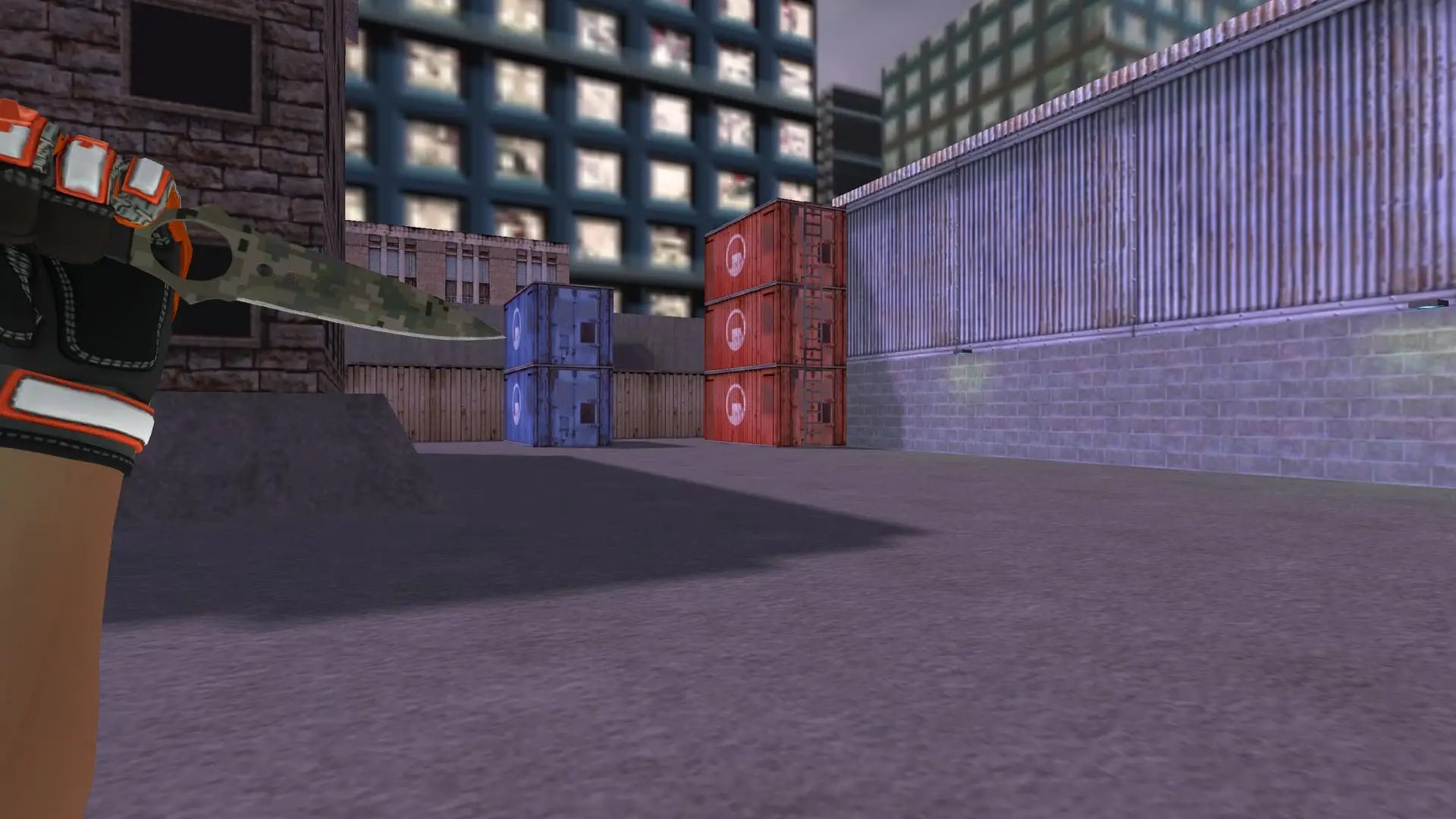Skeleton Knife Forest DDPAT — Specialist Gloves Foundation Pack — cs_assault (first person)