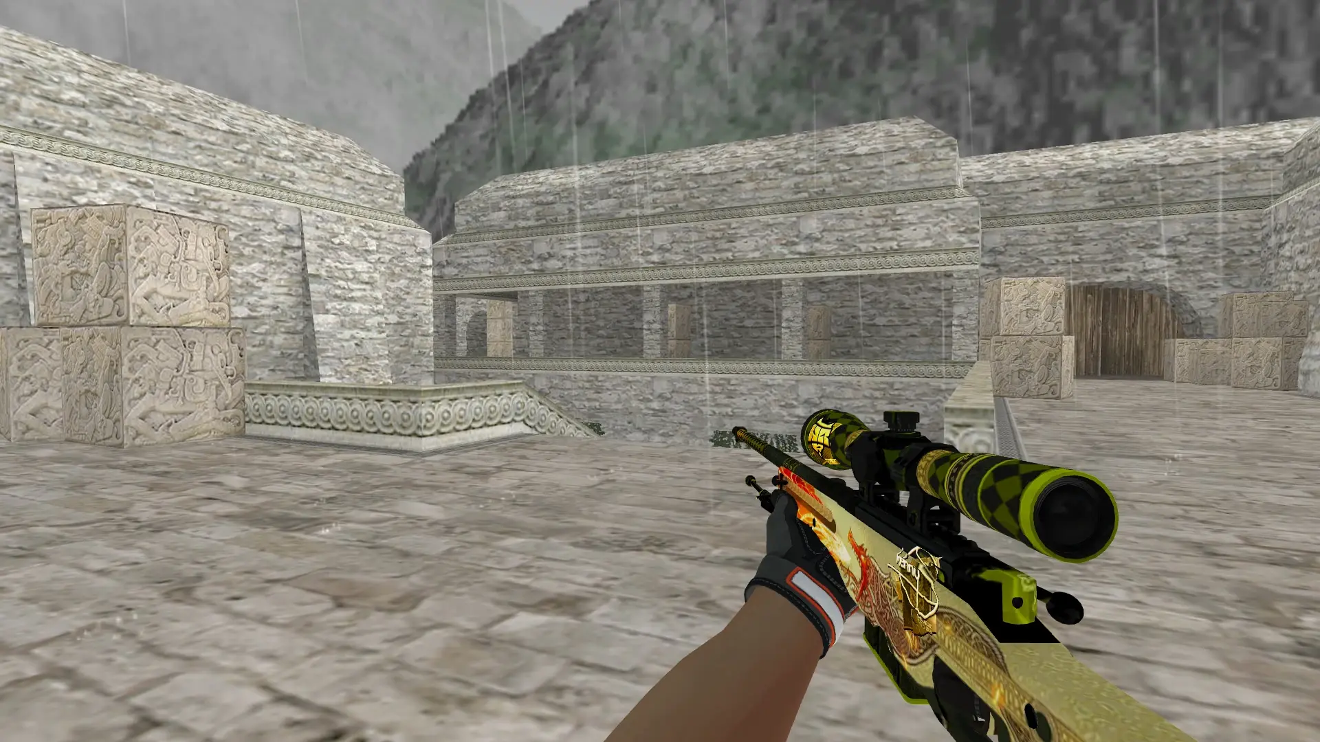 AWP — Specialist Gloves Foundation Pack — de_aztec (first person)
