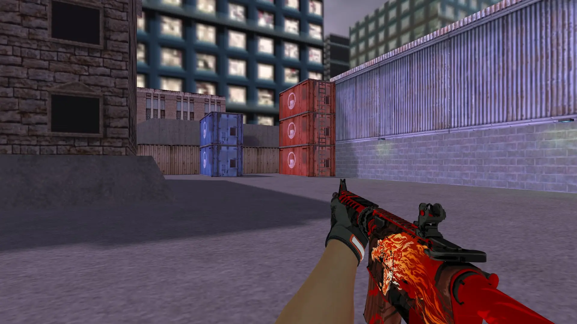 M4A1 — Specialist Gloves Foundation Pack — cs_assault (first person)