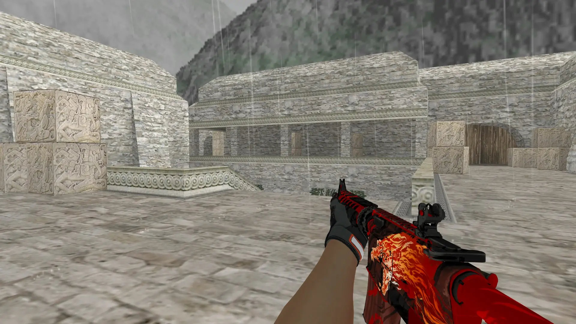M4A1 — Specialist Gloves Foundation Pack — de_aztec (first person)